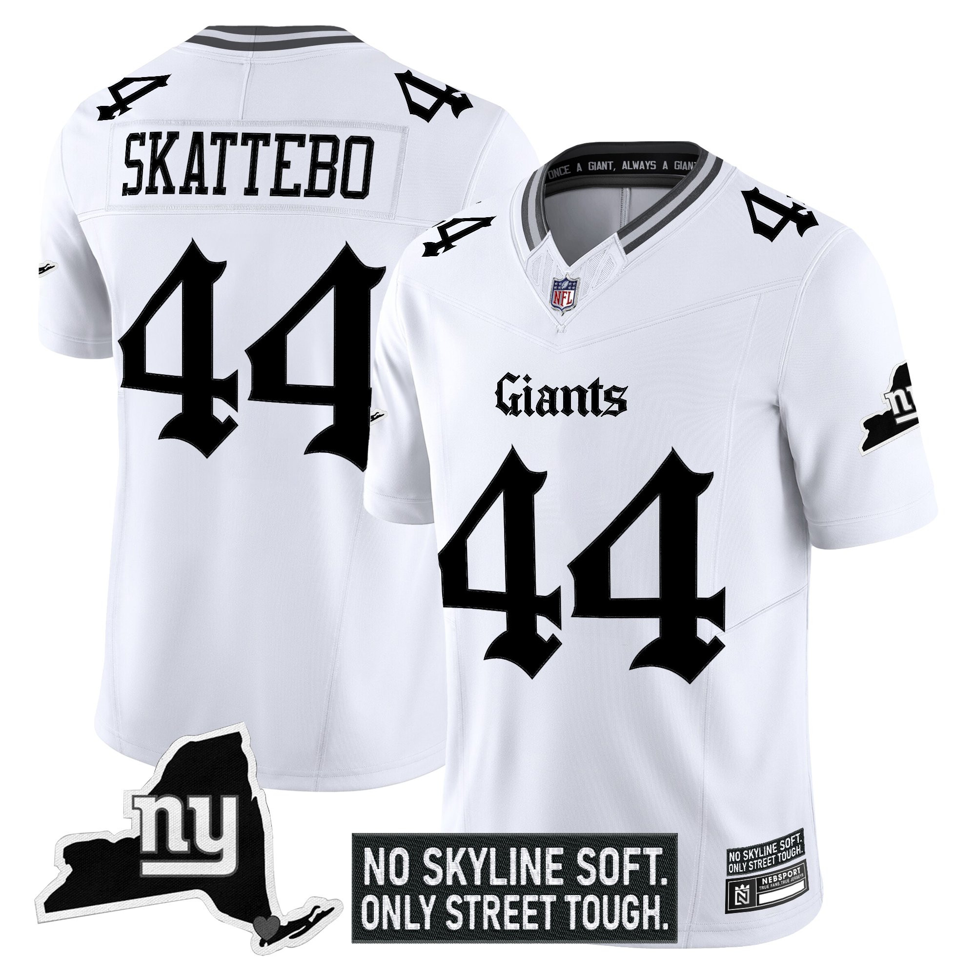 Men's New York Giants 'Gothic Gotham Edition' Vapor Limited Jersey - All Stitched - Image 11