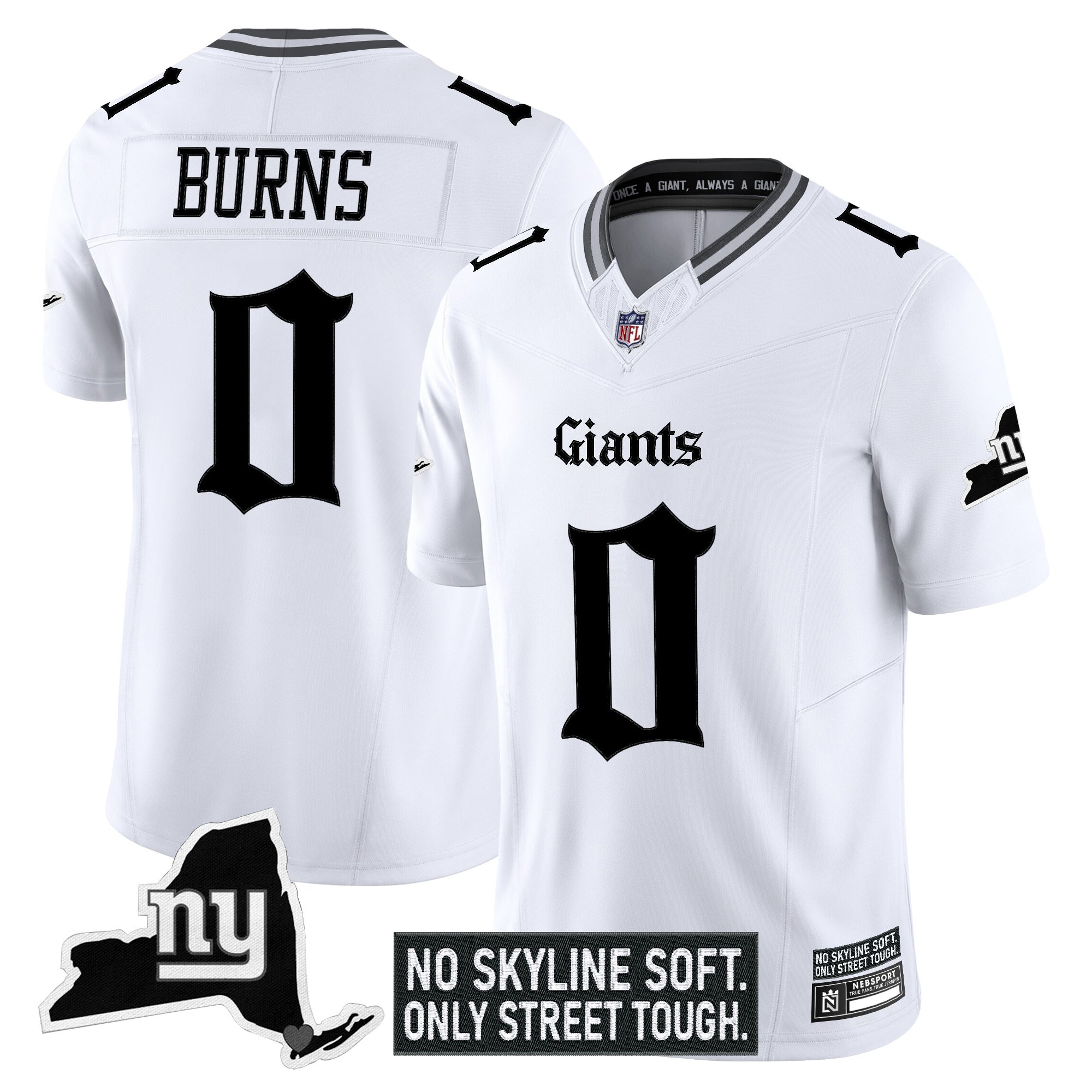 Men's New York Giants 'Gothic Gotham Edition' Vapor Limited Jersey - All Stitched - Image 15
