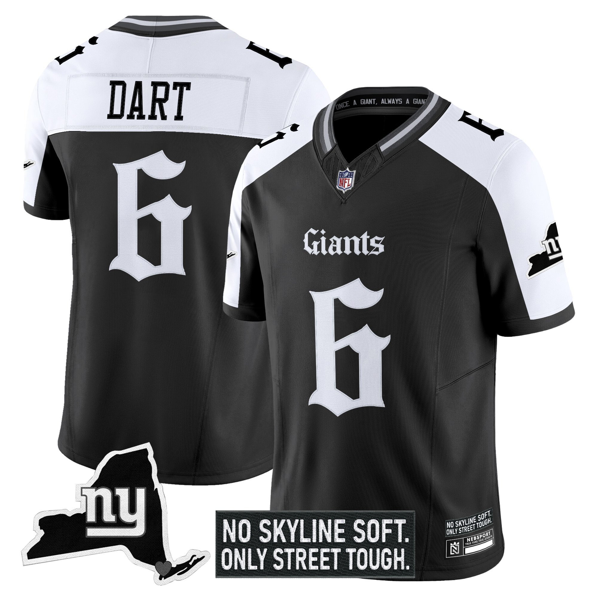 Men's New York Giants 'Gothic Gotham Edition' Vapor Limited Jersey - All Stitched - Image 22