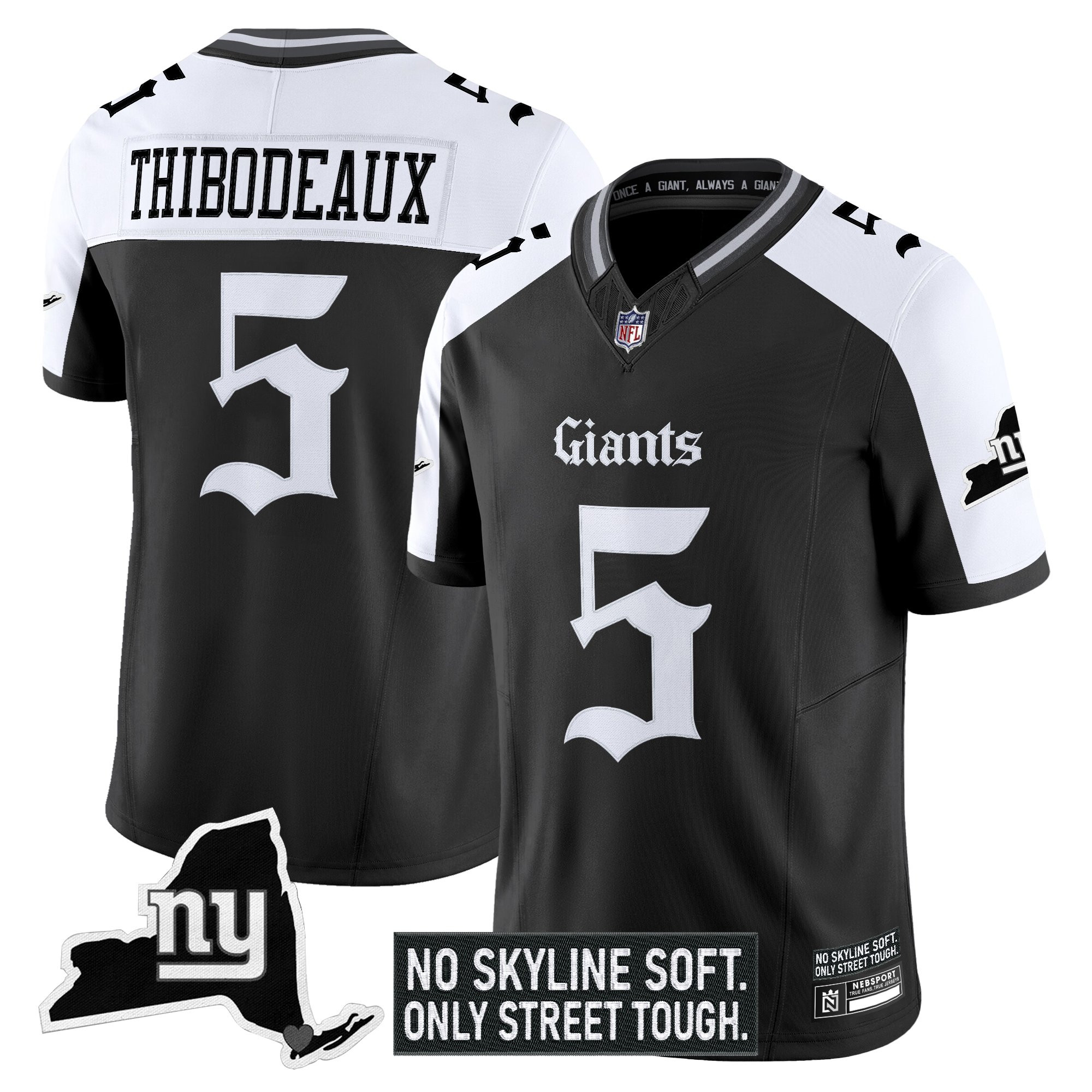 Men's New York Giants 'Gothic Gotham Edition' Vapor Limited Jersey - All Stitched - Image 25