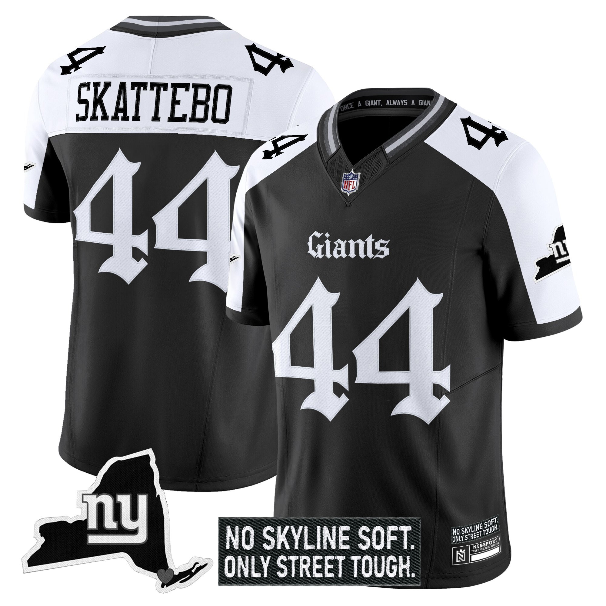 Men's New York Giants 'Gothic Gotham Edition' Vapor Limited Jersey - All Stitched - Image 20