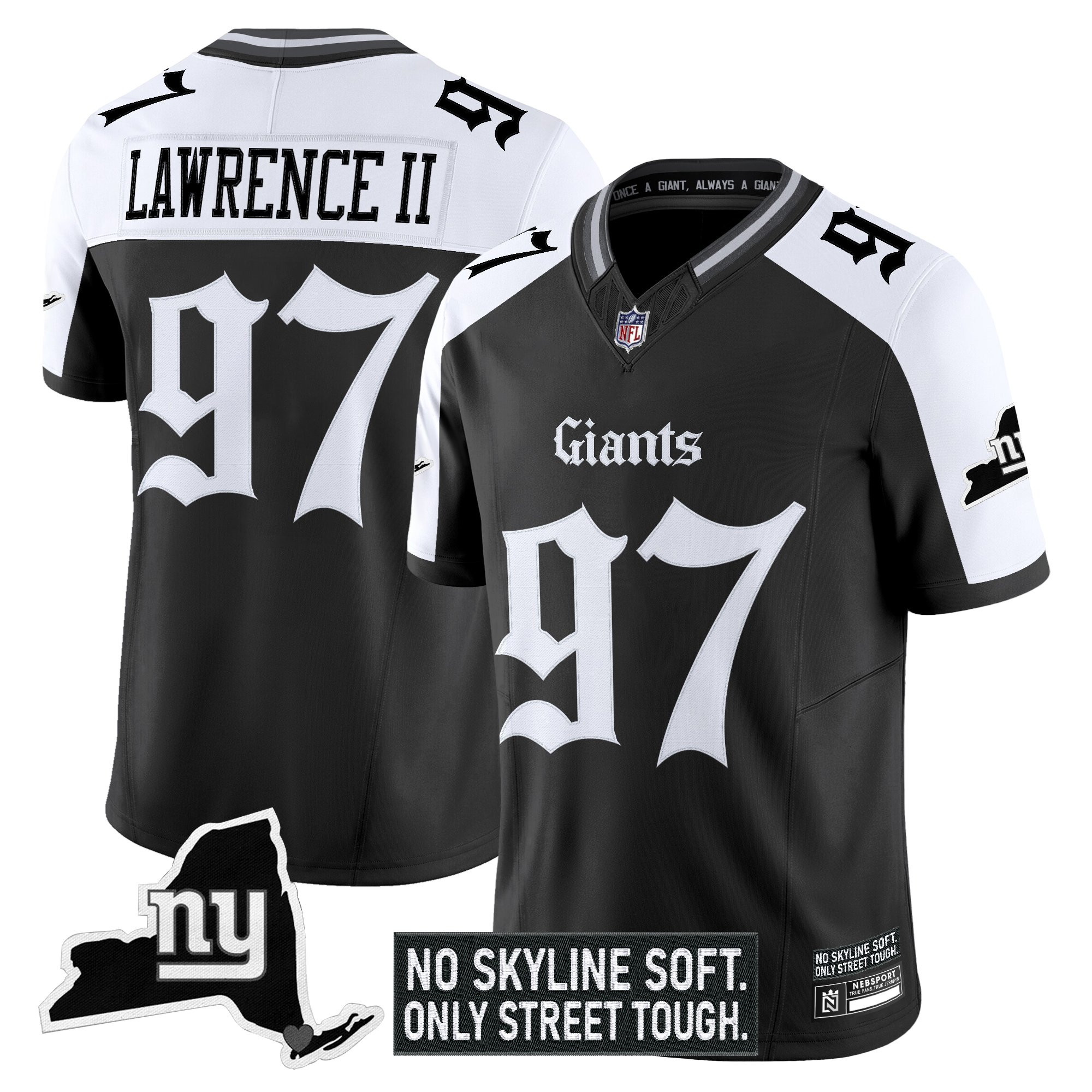 Men's New York Giants 'Gothic Gotham Edition' Vapor Limited Jersey - All Stitched - Image 26