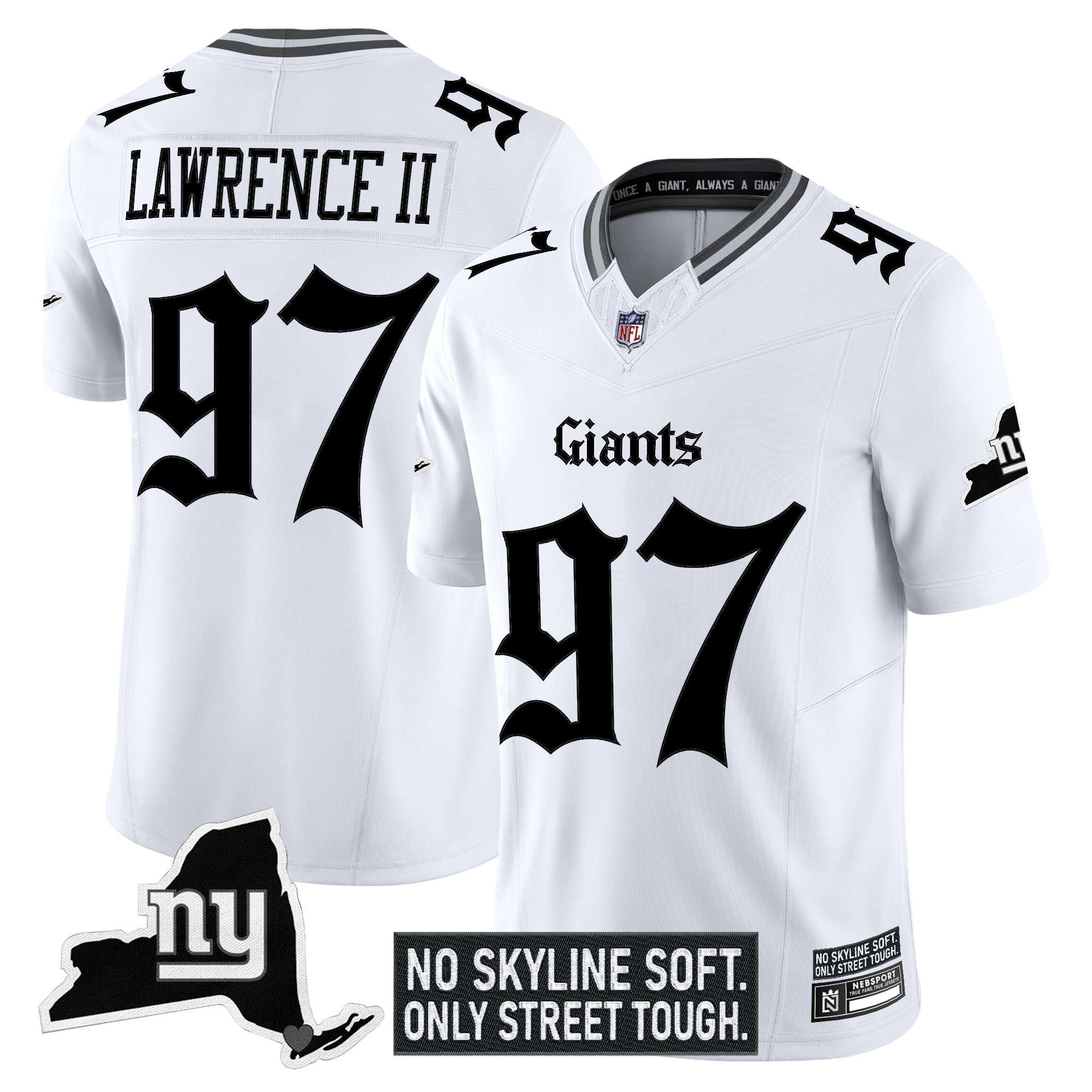 Men's New York Giants 'Gothic Gotham Edition' Vapor Limited Jersey - All Stitched - Image 17