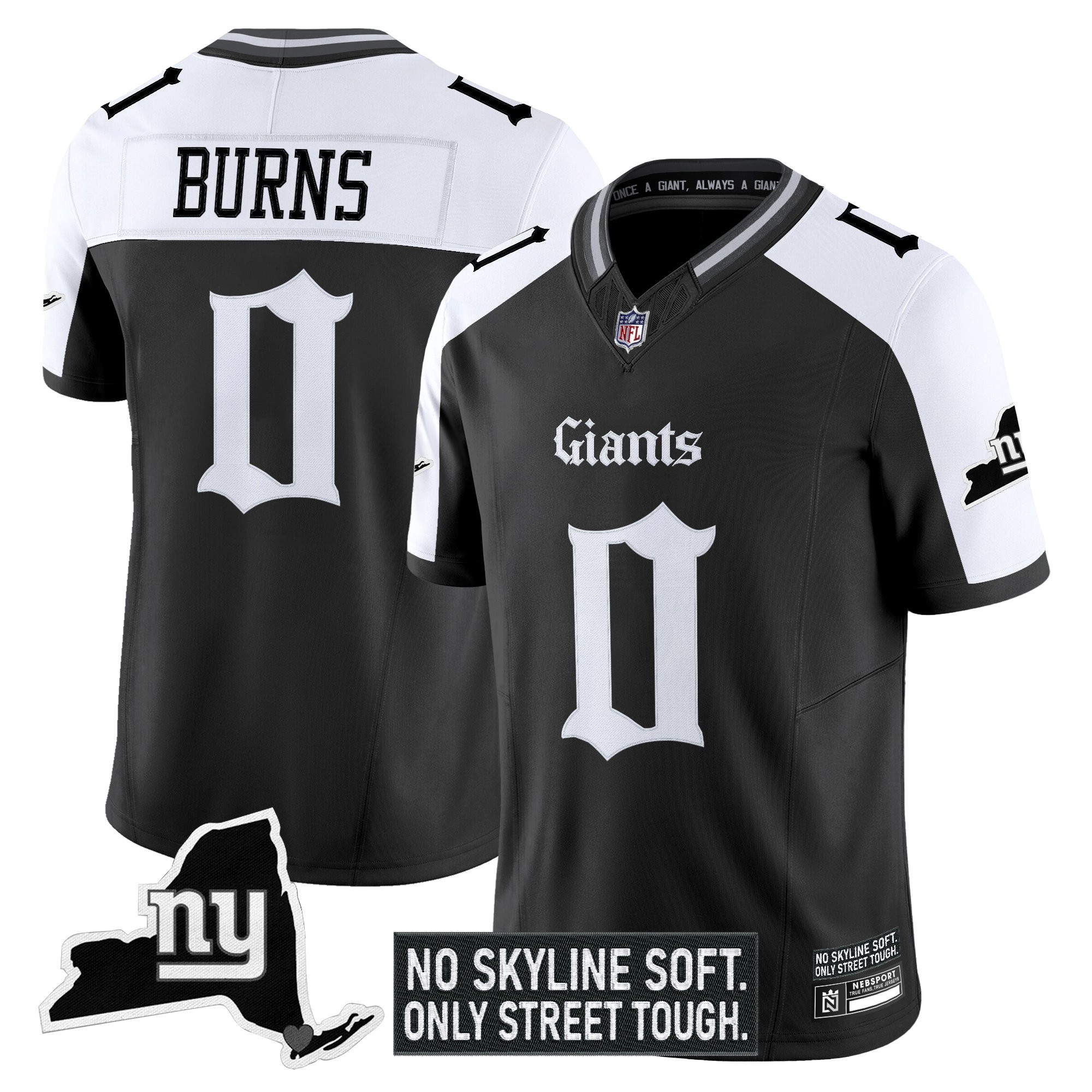 Men's New York Giants 'Gothic Gotham Edition' Vapor Limited Jersey - All Stitched - Image 24