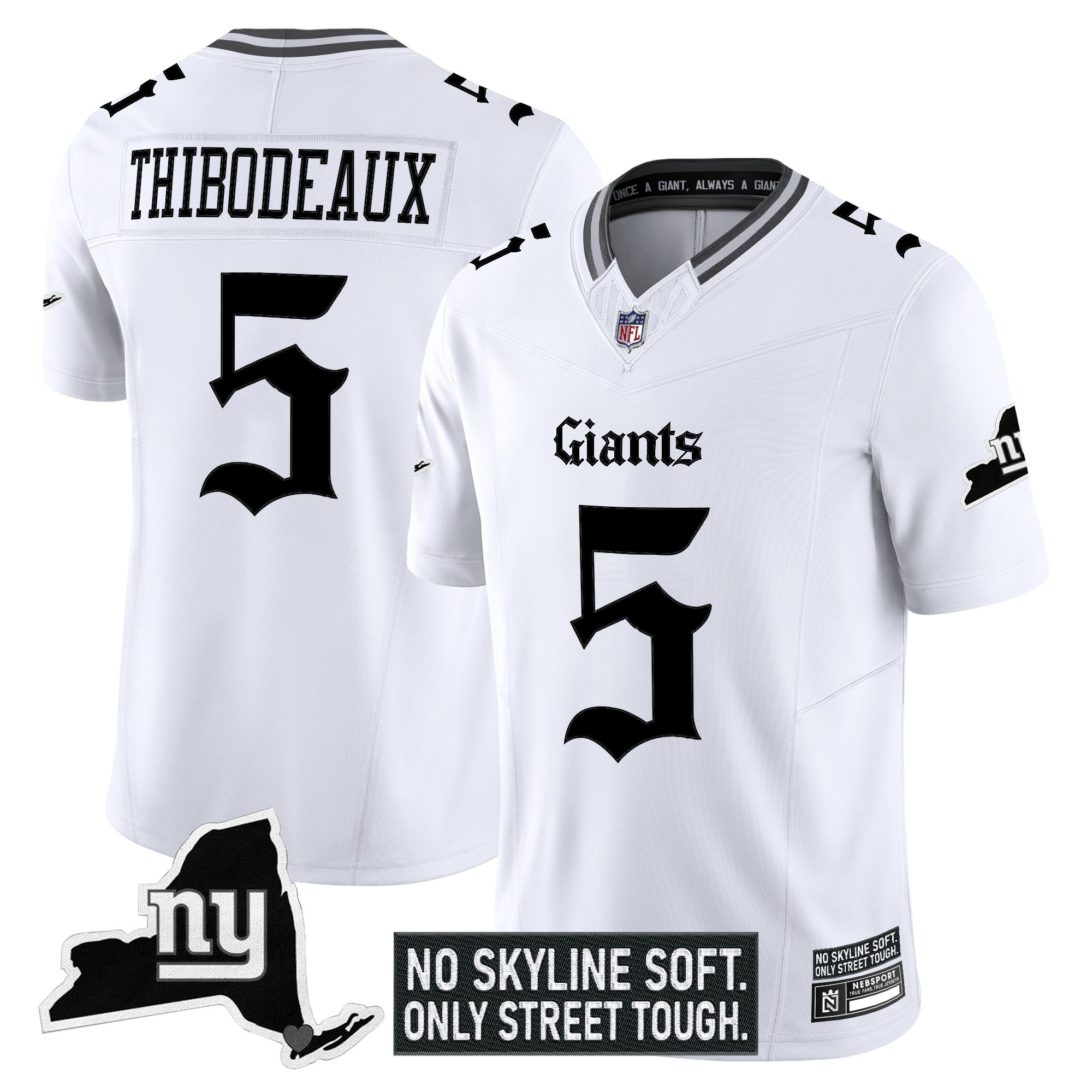 Men's New York Giants 'Gothic Gotham Edition' Vapor Limited Jersey - All Stitched - Image 16