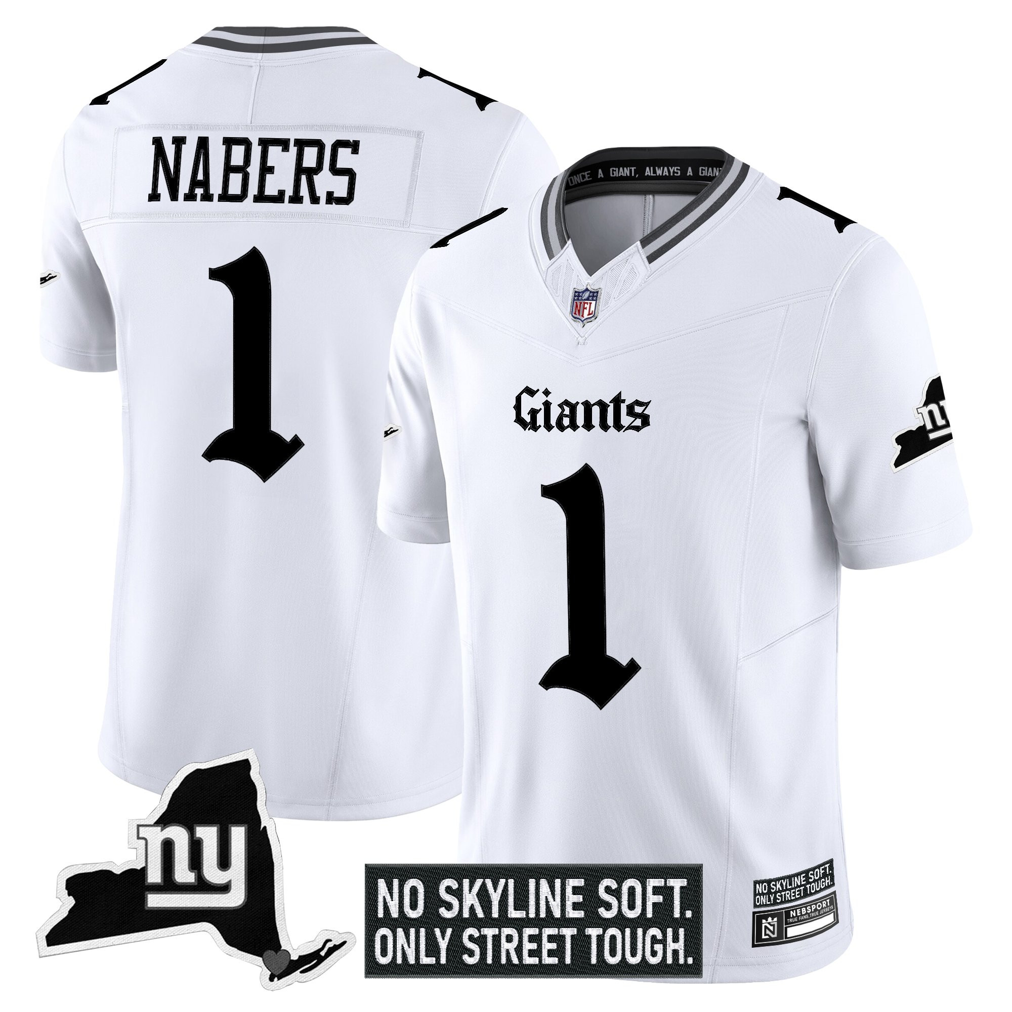 Men's New York Giants 'Gothic Gotham Edition' Vapor Limited Jersey - All Stitched - Image 14
