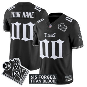 Tennessee Titans 'Titan Gothic Shadows Drop' Vapor Limited Custom Jersey - All Stitched