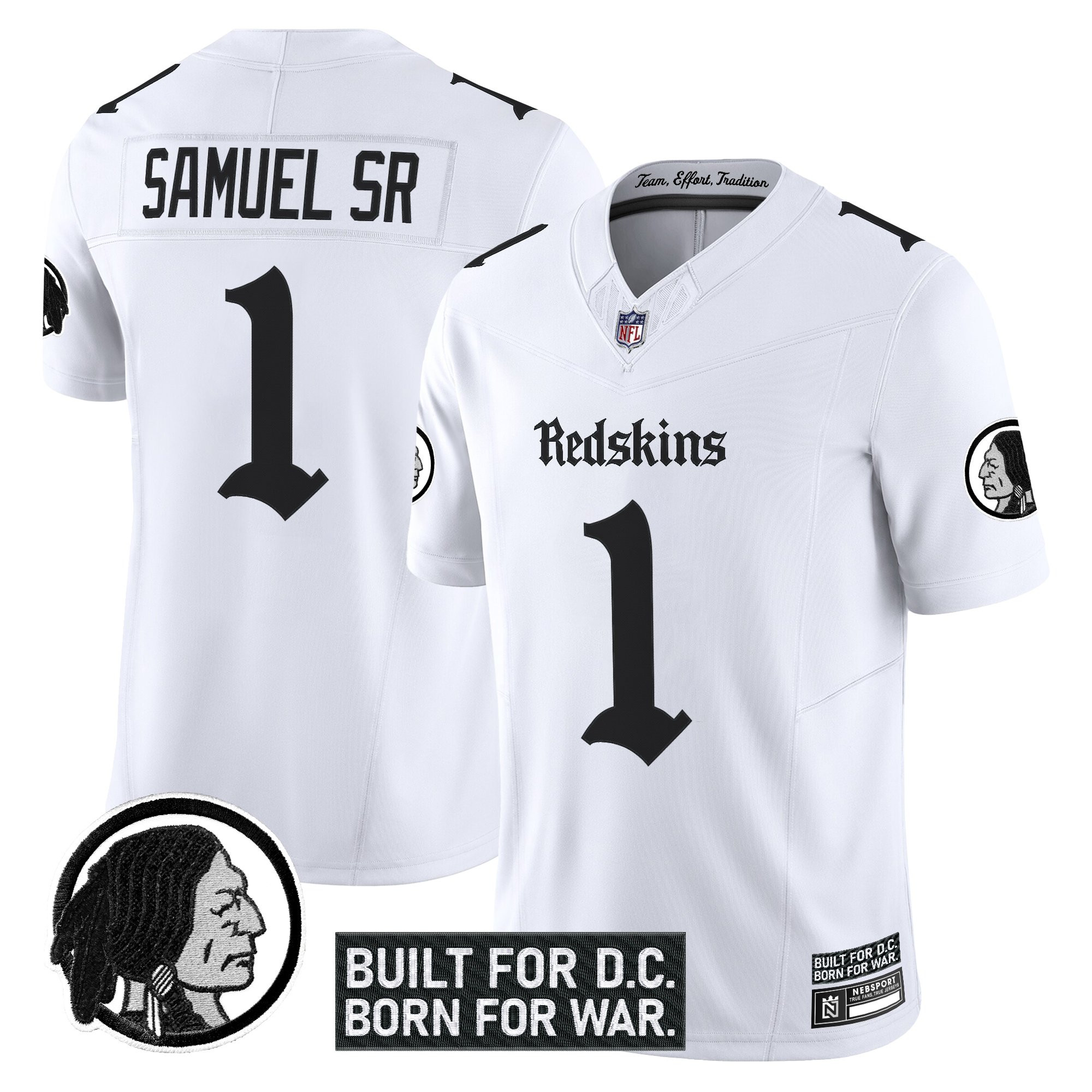 Men's Washington Redskins 'Gothic Capital Edition' Vapor Limited Jersey V2 - All Stitched - Image 18