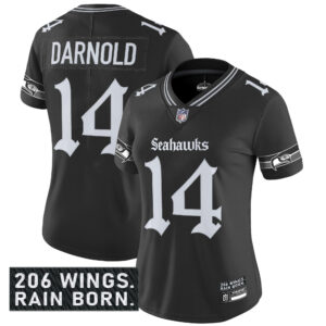 Women's Seattle Seahawks 'Gothic Rain City Shadows Edition' Vapor Limited Jersey - All Stitched