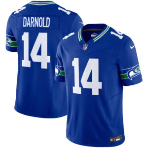 Men's Seahawks Throwback & Gold Vapor Limited Jersey - All Stitched