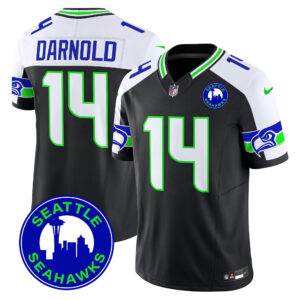 Men's Seahawks 2025 Seattle City Patch Vapor Limited Jersey - All Stitched