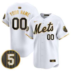 Mets #5 David Wright Number Retirement Patch Vapor Premier Limited Custom Jersey - All Stitched