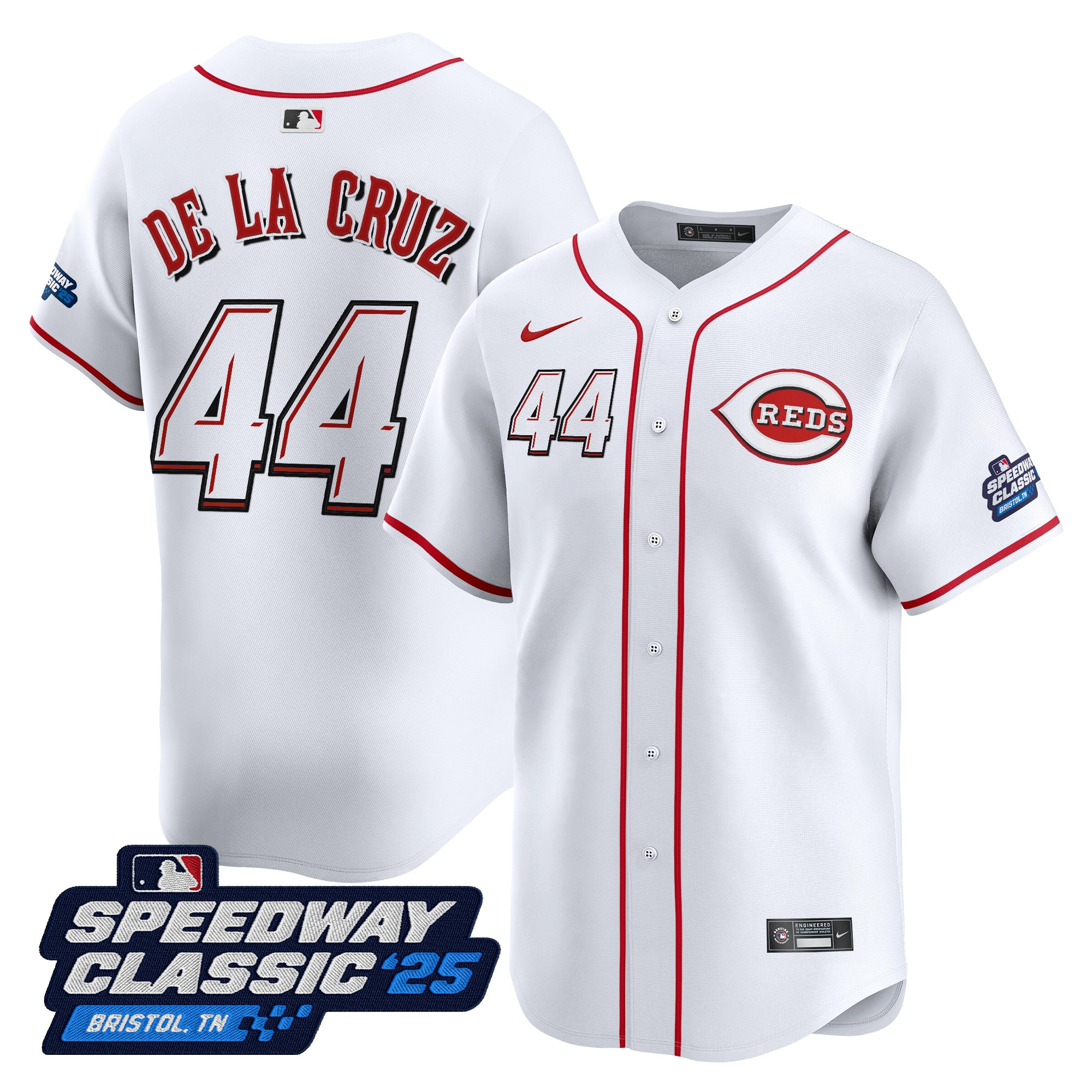 Men's Cincinnati Reds 'Speedway Classic' Vapor Premier Limited Jersey - All Stitched - Image 3