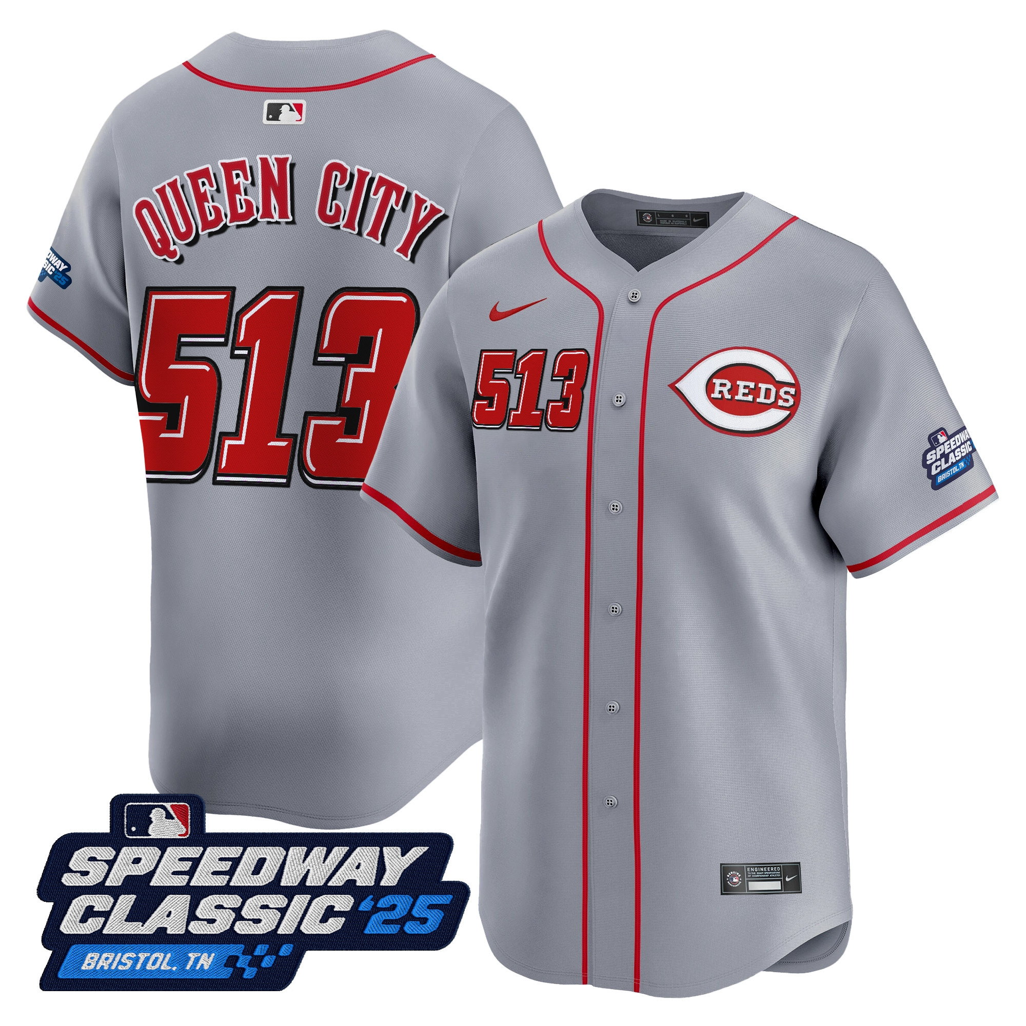 Men's Cincinnati Reds 'Speedway Classic' Vapor Premier Limited Jersey - All Stitched - Image 32