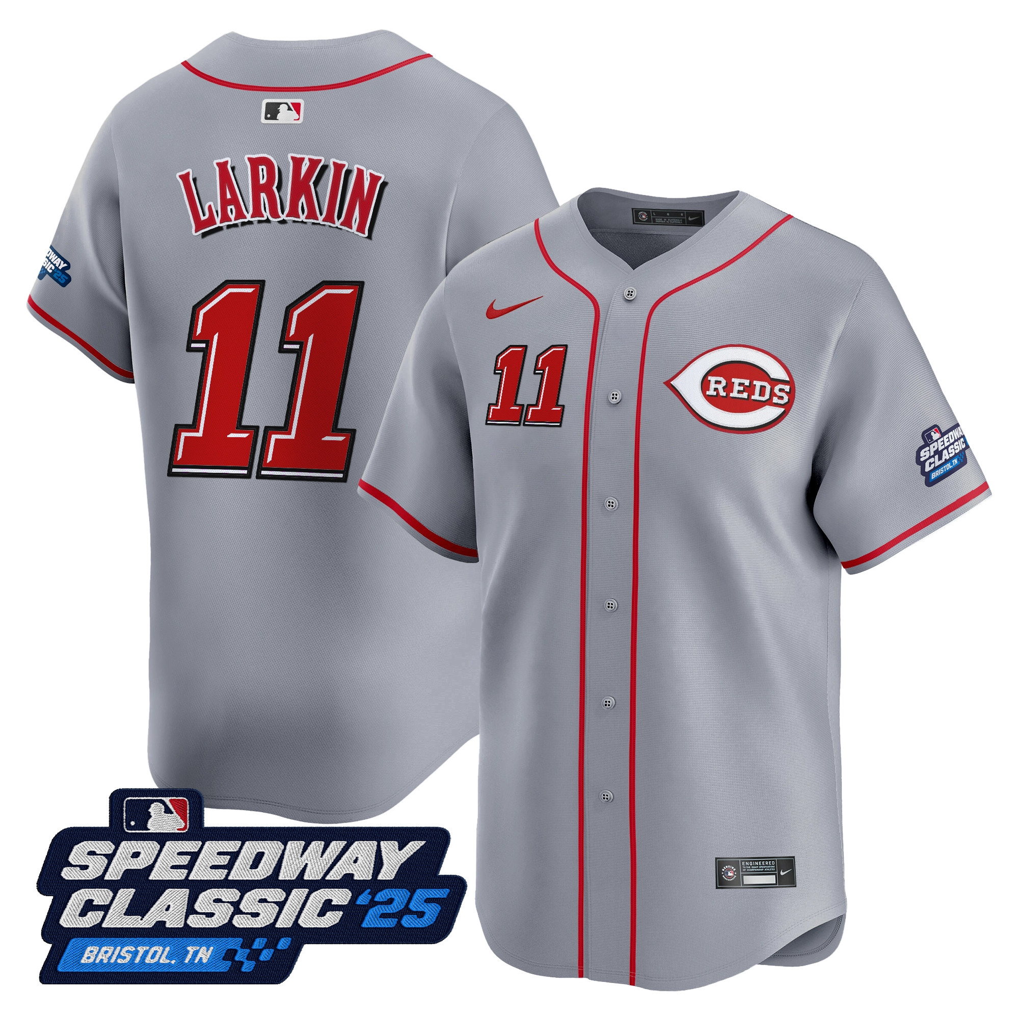 Men's Cincinnati Reds 'Speedway Classic' Vapor Premier Limited Jersey - All Stitched - Image 34