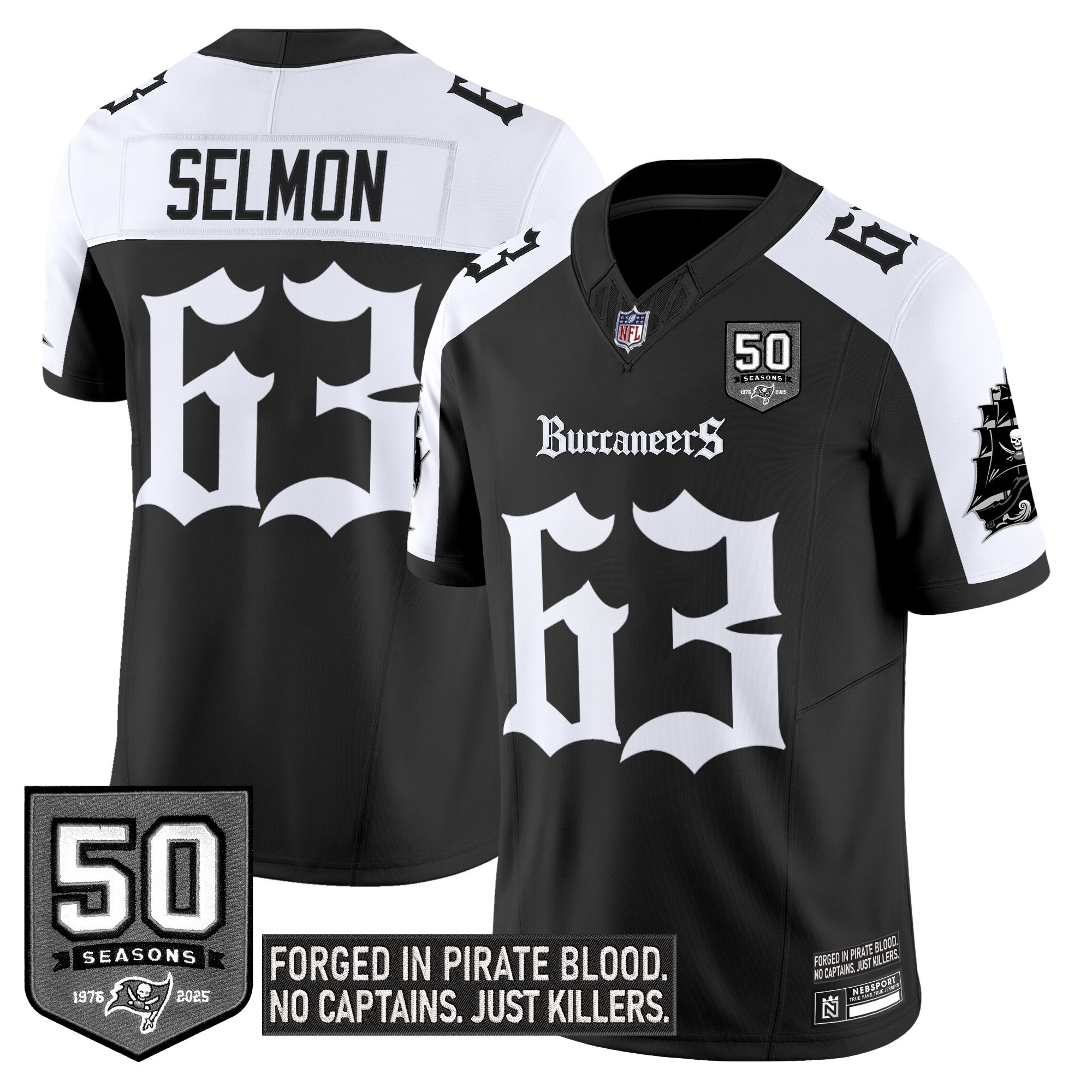 Men's Tampa Bay Buccaneers 'Gothic Pirate Shadows Edition' Vapor Limited Jersey - All Stitched - Image 33