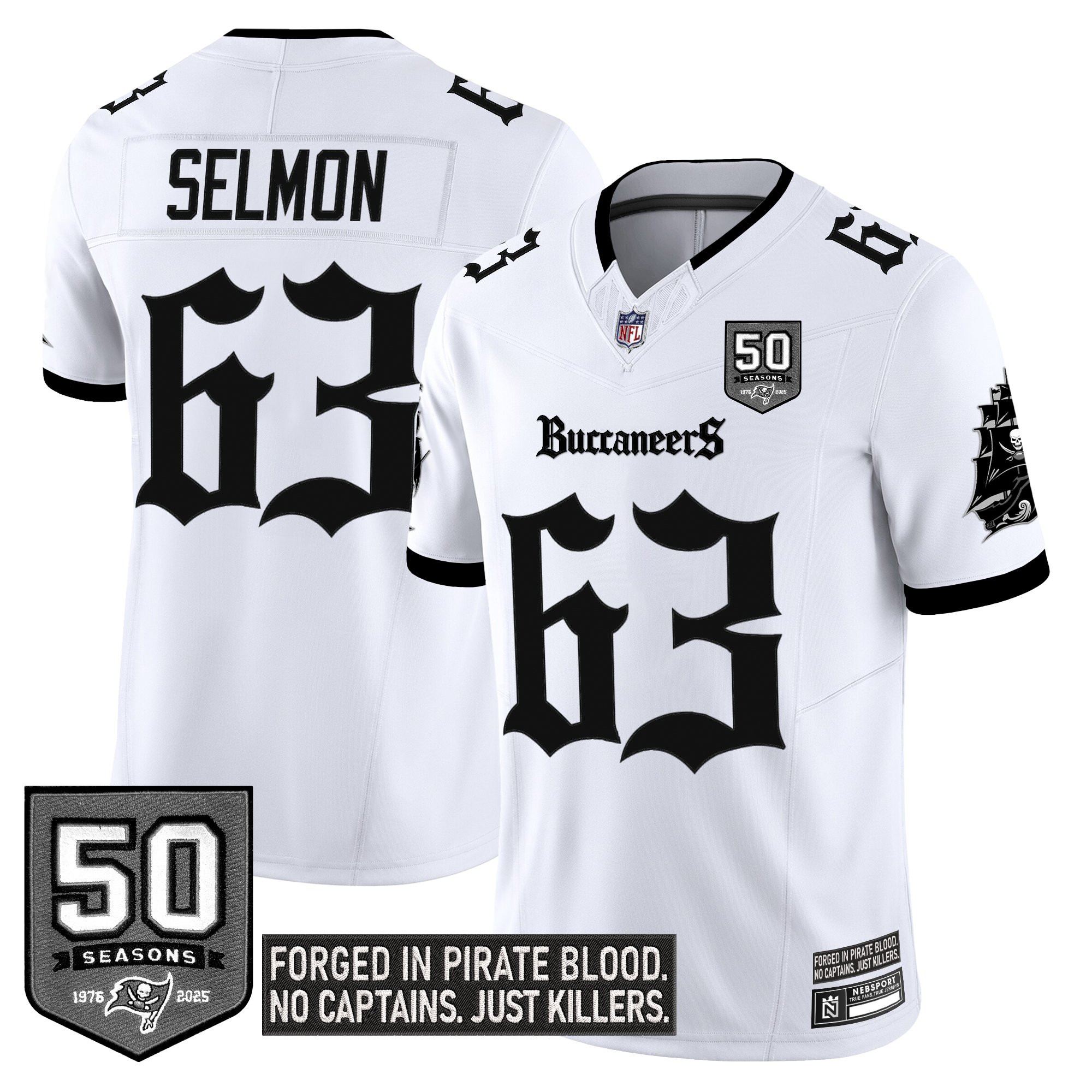 Men's Tampa Bay Buccaneers 'Gothic Pirate Shadows Edition' Vapor Limited Jersey - All Stitched - Image 22