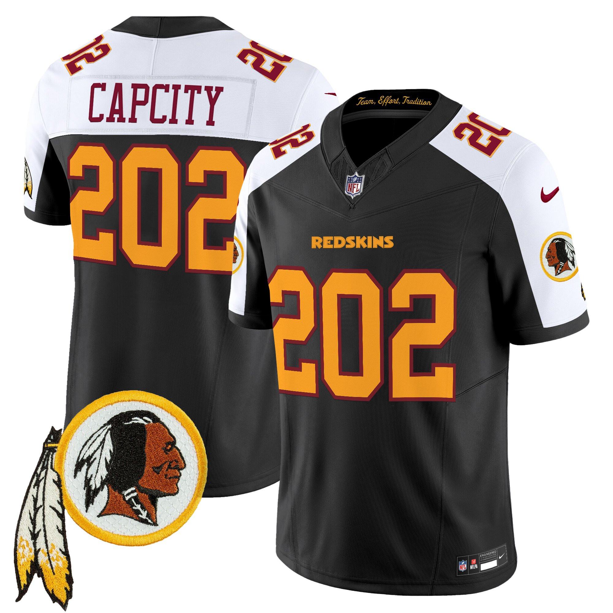 Men's Washington Redskins Throwback Vapor Limited Jersey V3 - All Stitched - Image 22