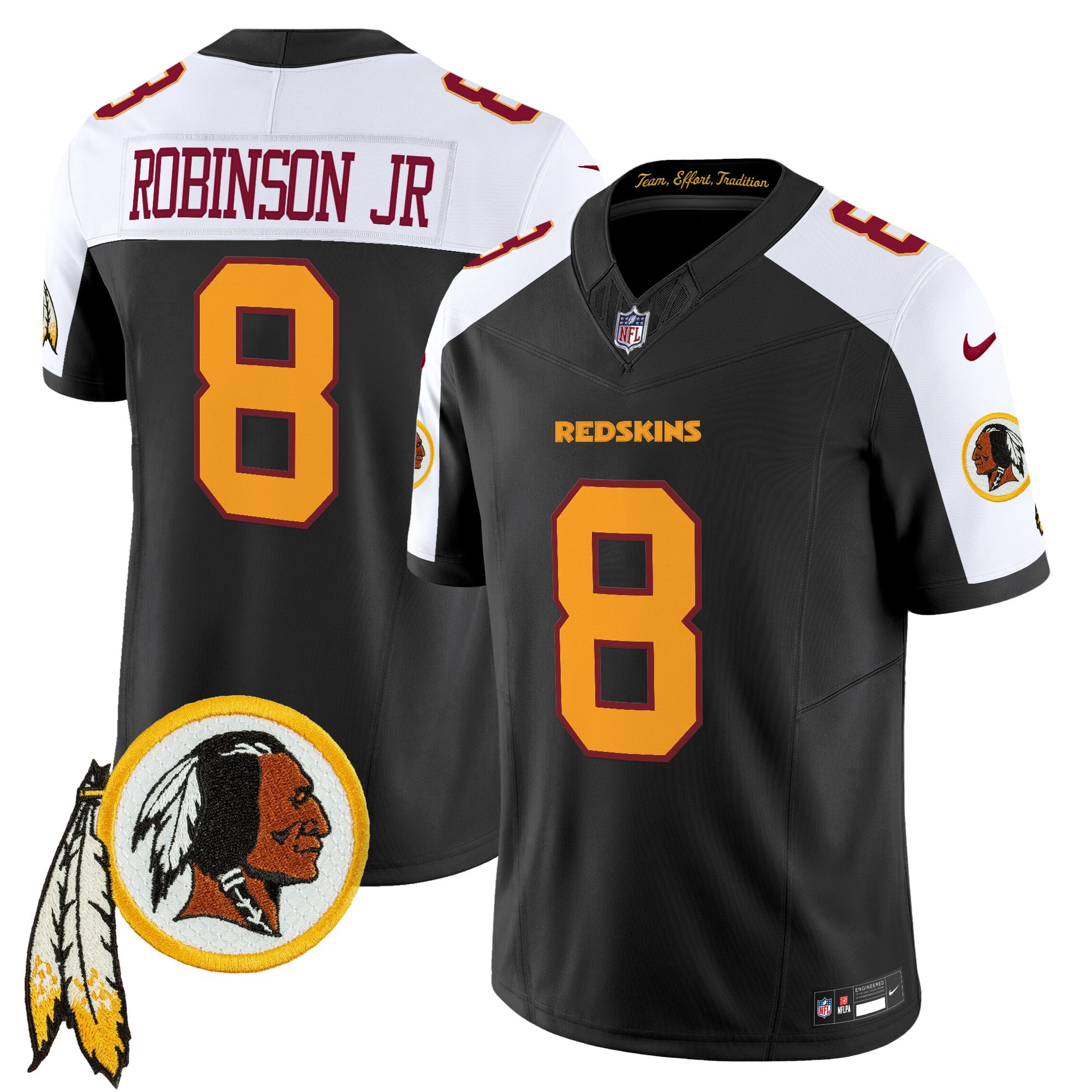 Men's Washington Redskins Throwback Vapor Limited Jersey V3 - All Stitched - Image 23