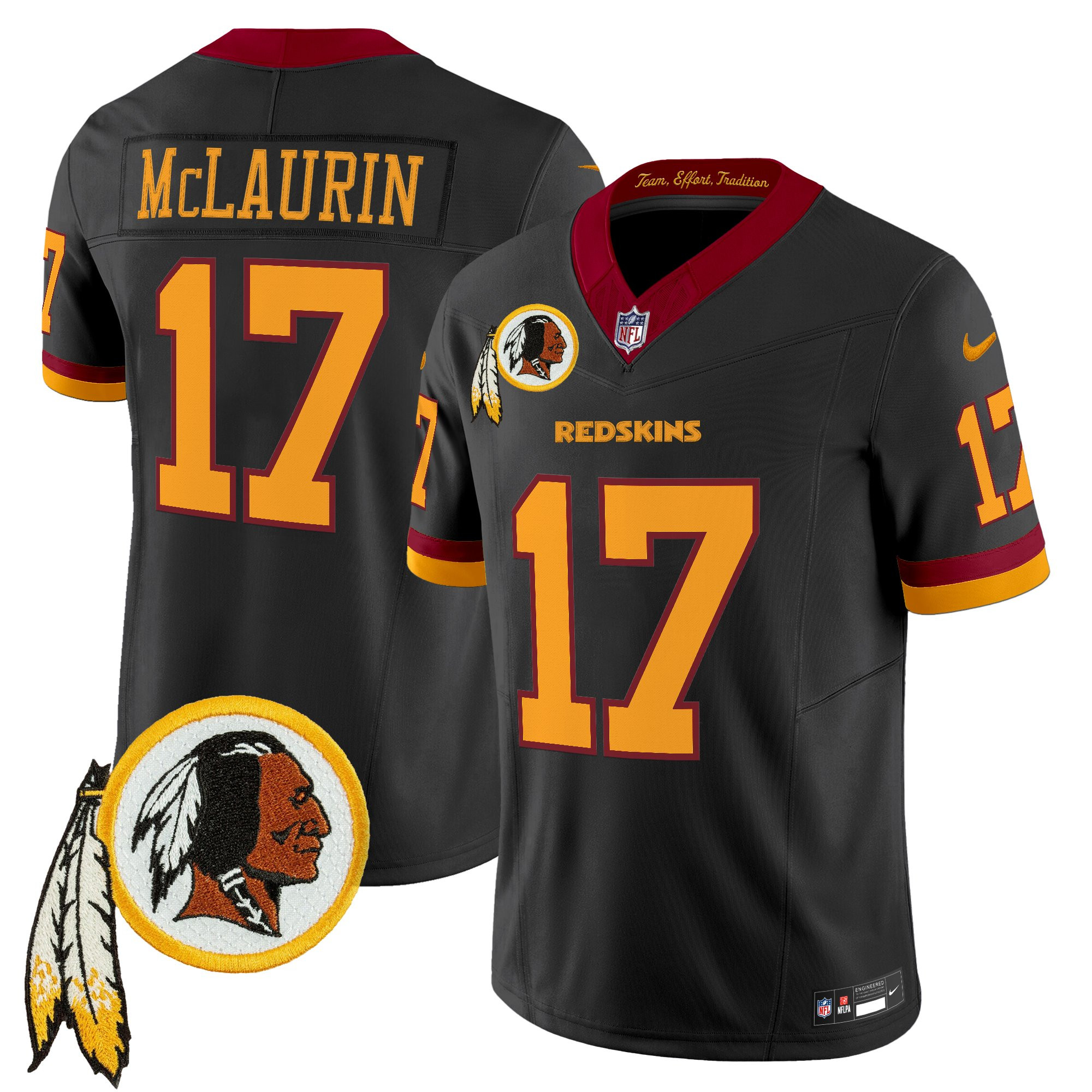 Men's Washington Redskins Throwback Vapor Limited Jersey V3 - All Stitched - Image 46