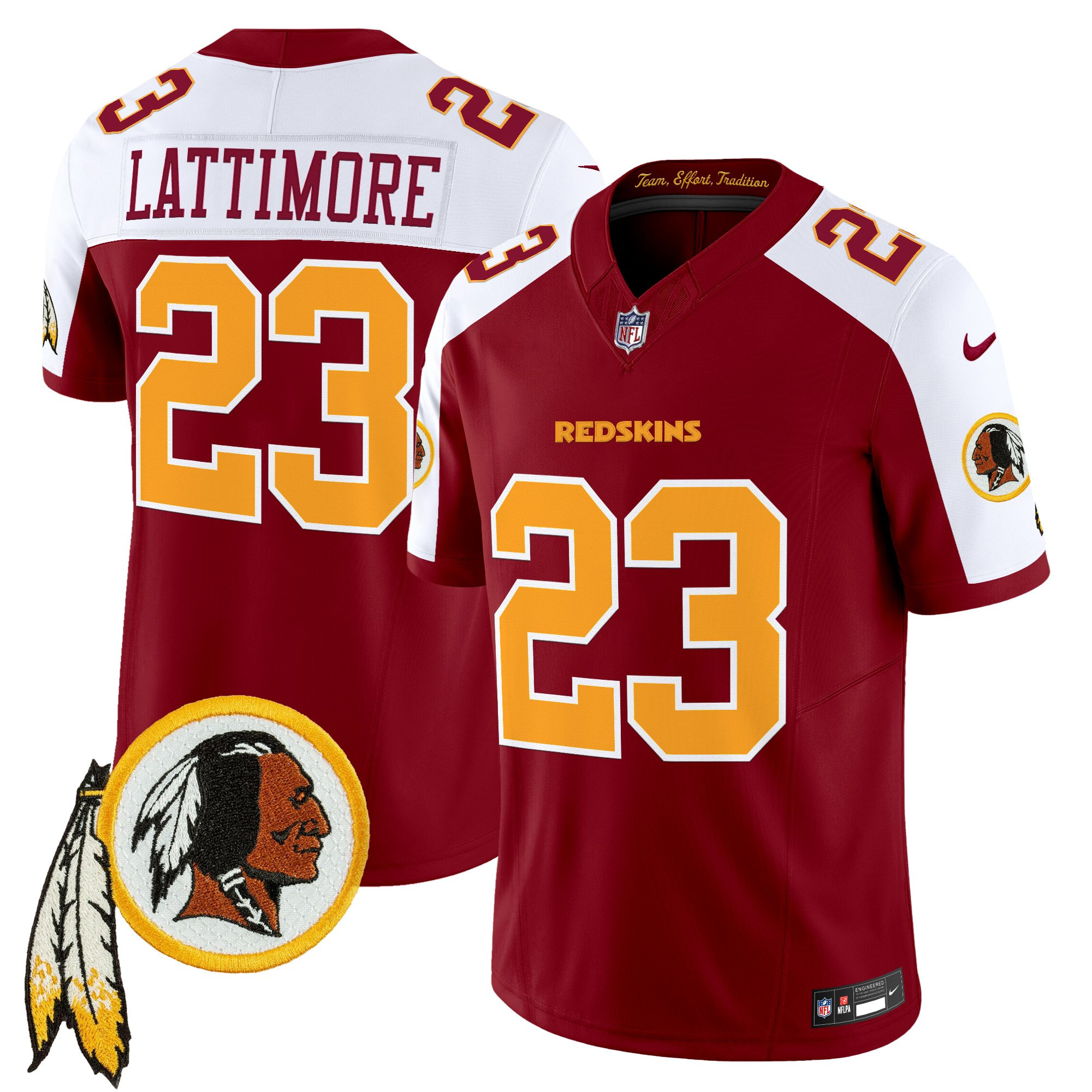 Men's Washington Redskins Throwback Vapor Limited Jersey V3 - All Stitched - Image 39
