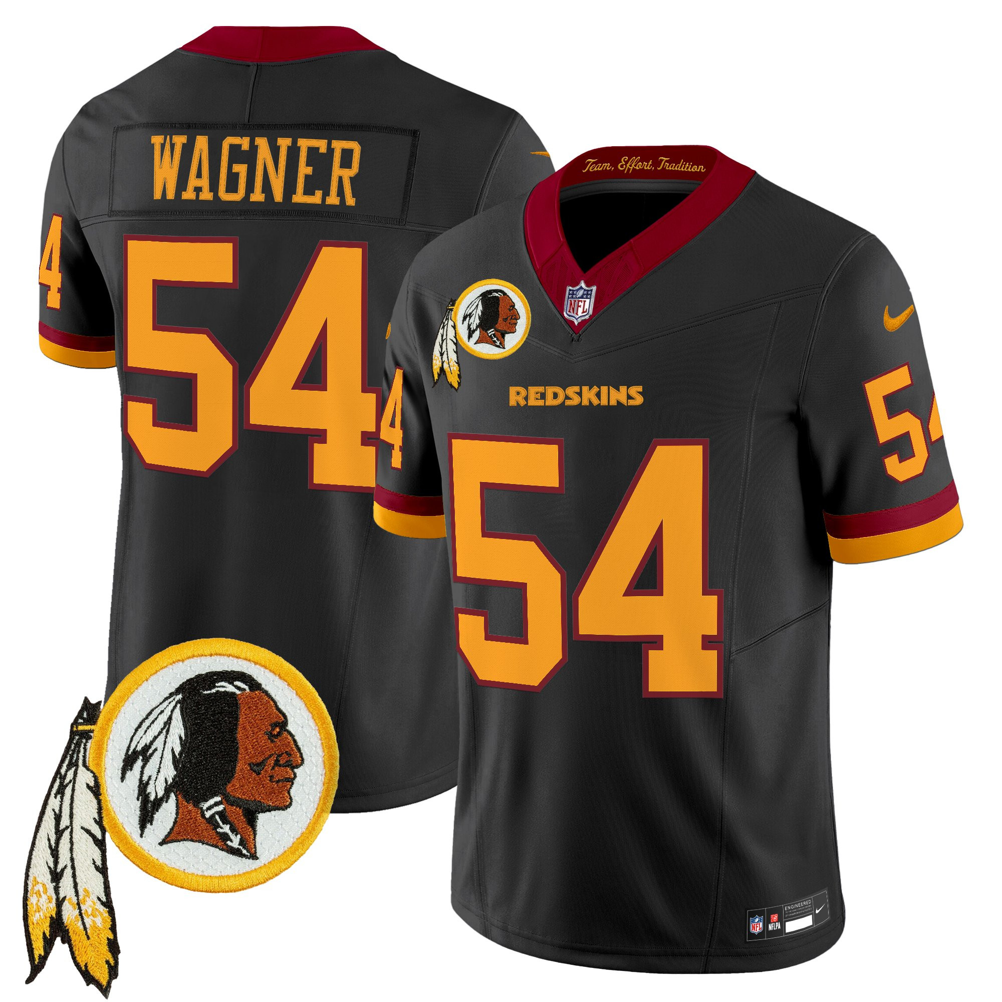 Men's Washington Redskins Throwback Vapor Limited Jersey V3 - All Stitched - Image 45