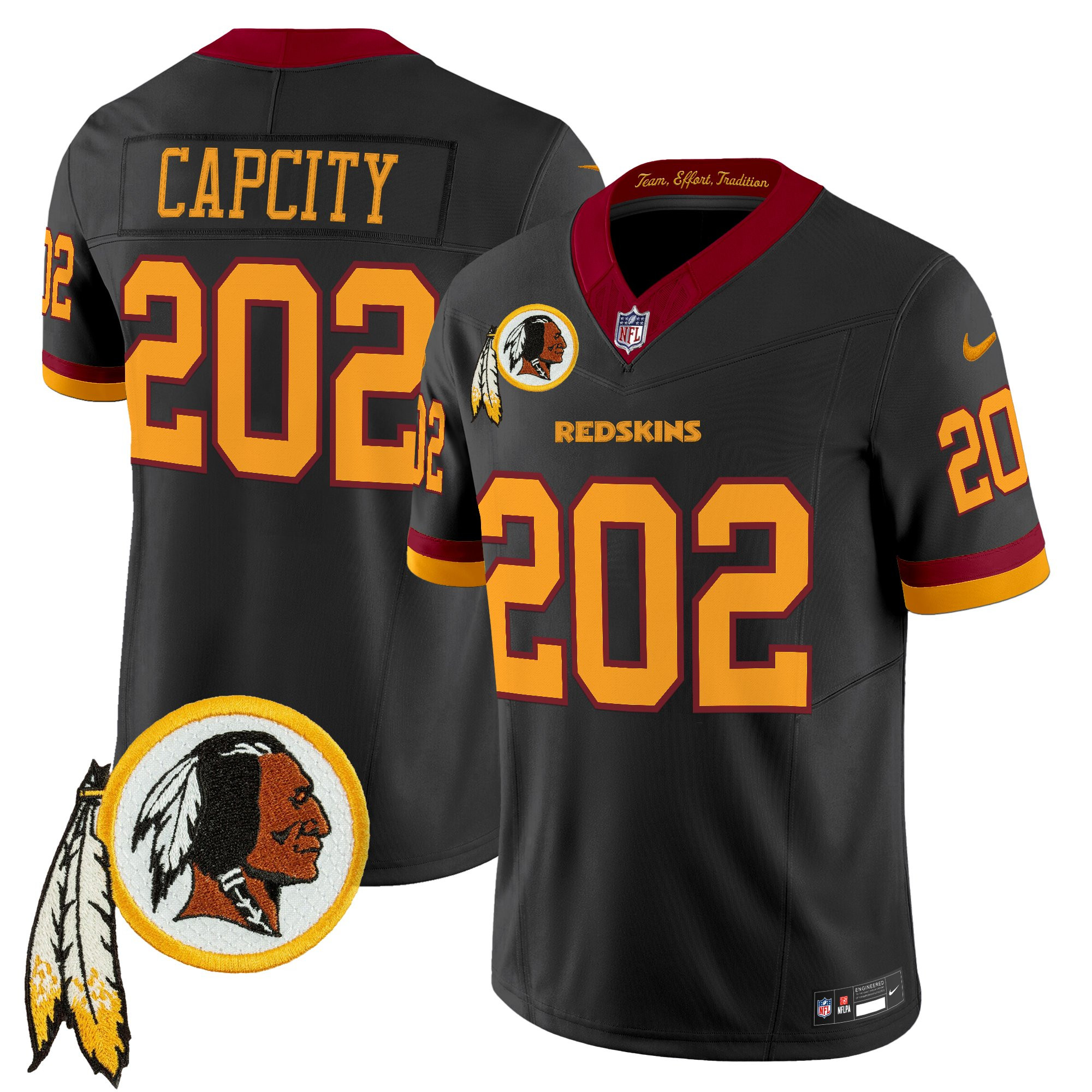 Men's Washington Redskins Throwback Vapor Limited Jersey V3 - All Stitched - Image 42