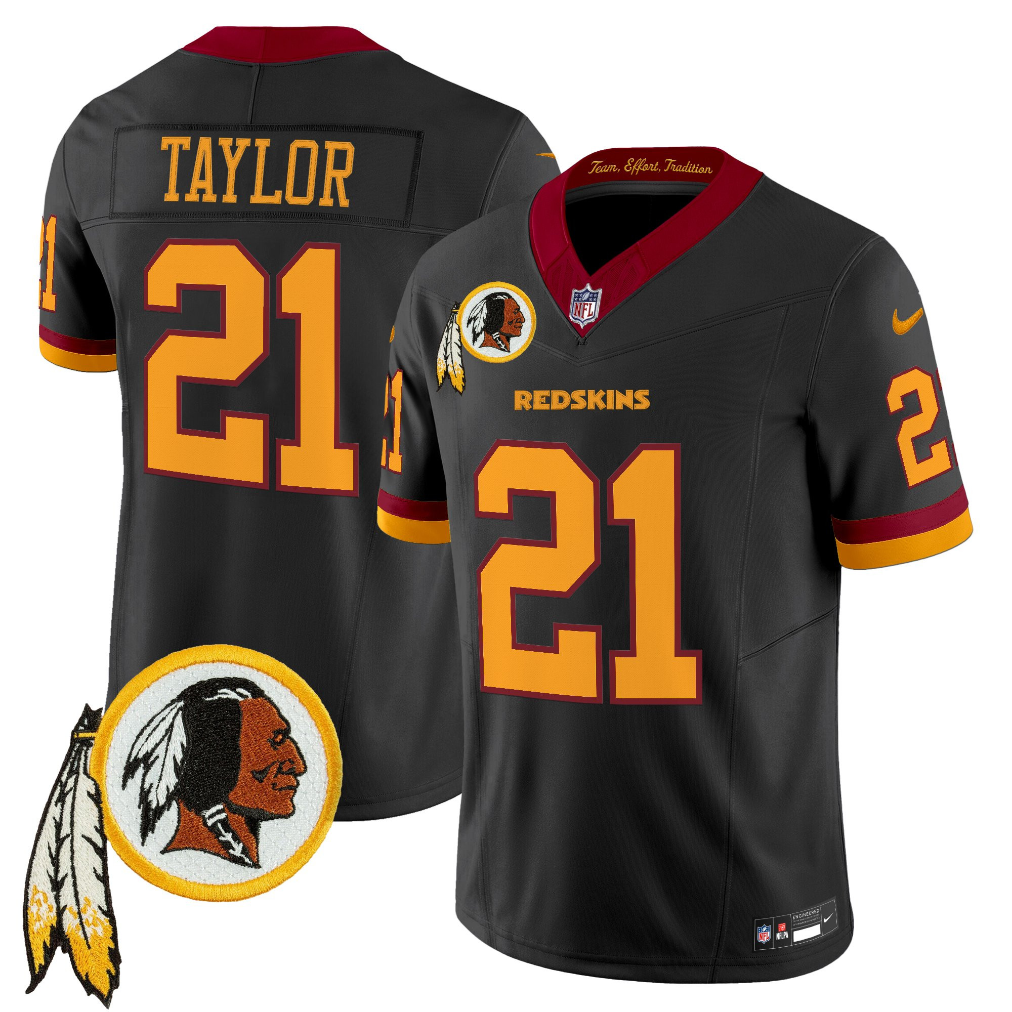 Men's Washington Redskins Throwback Vapor Limited Jersey V3 - All Stitched - Image 47