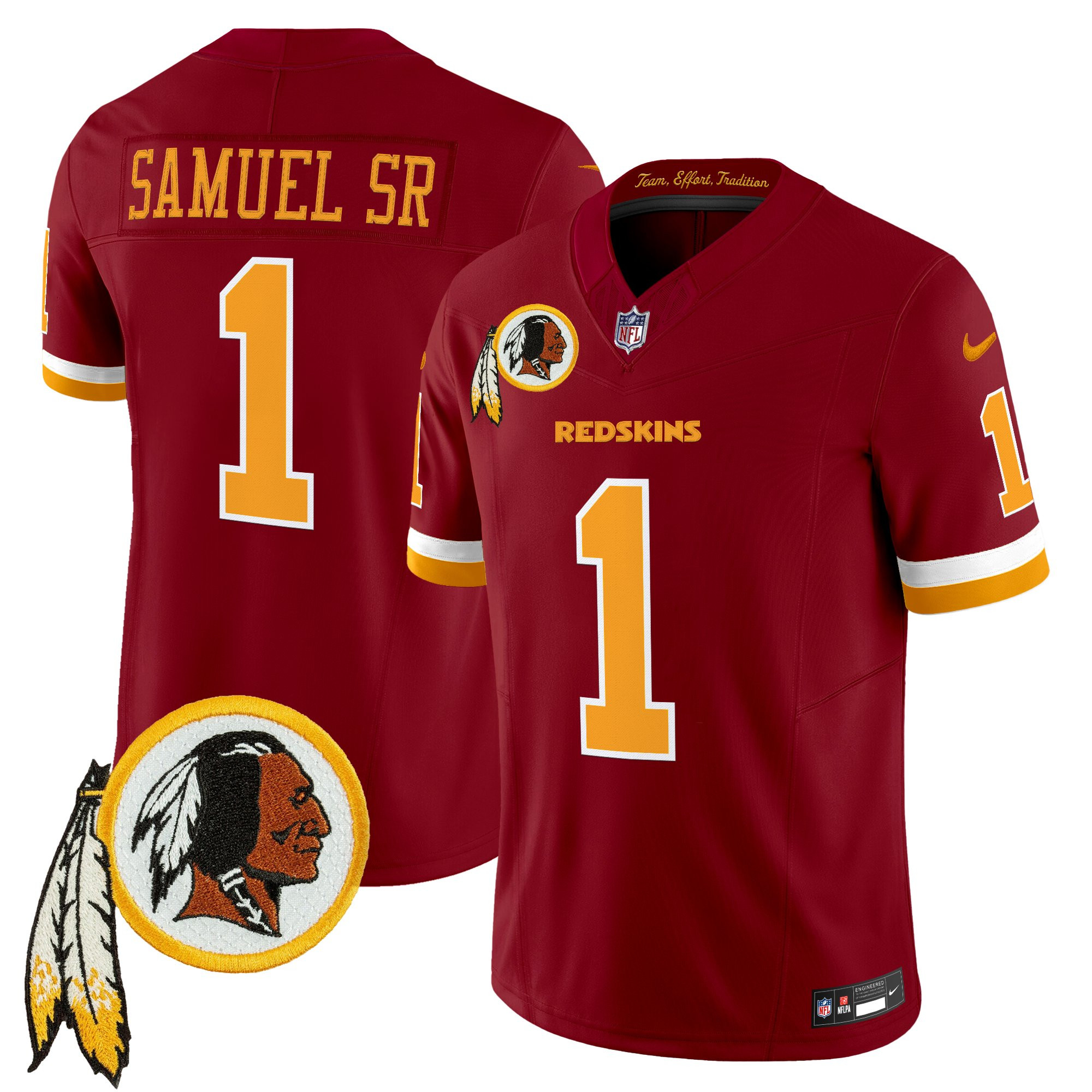 Men's Washington Redskins Throwback Vapor Limited Jersey V3 - All Stitched - Image 20