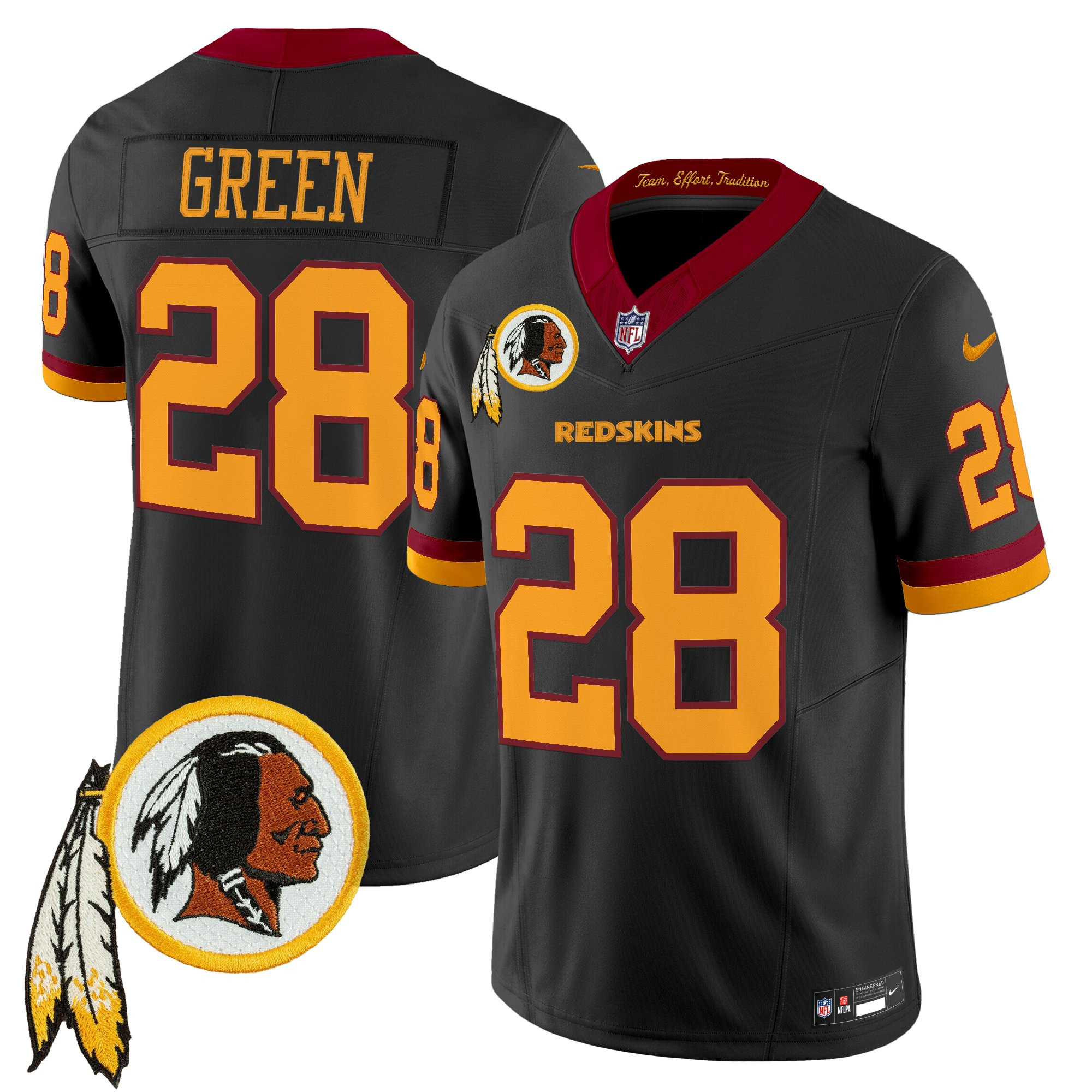 Men's Washington Redskins Throwback Vapor Limited Jersey V3 - All Stitched - Image 48