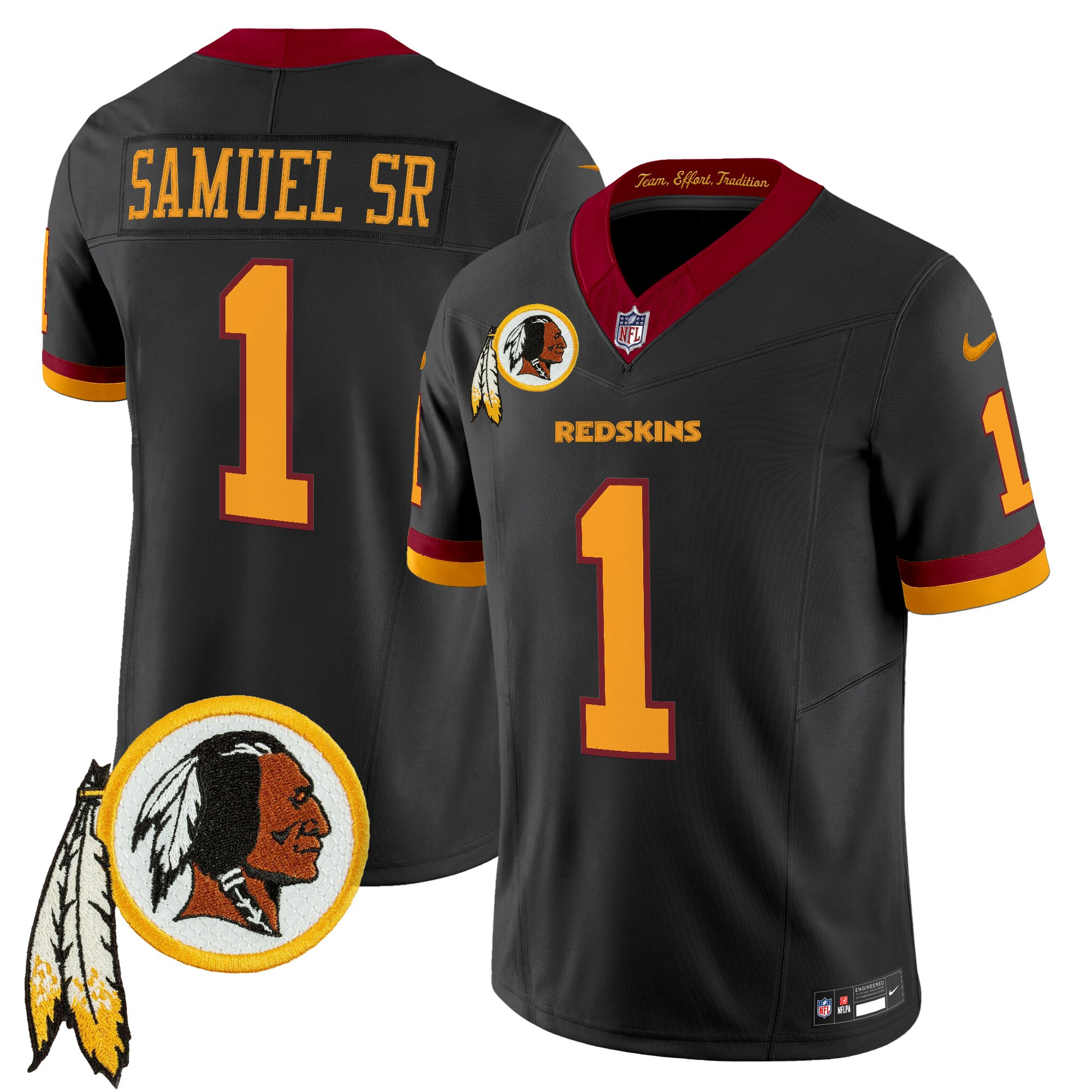 Men's Washington Redskins Throwback Vapor Limited Jersey V3 - All Stitched - Image 50