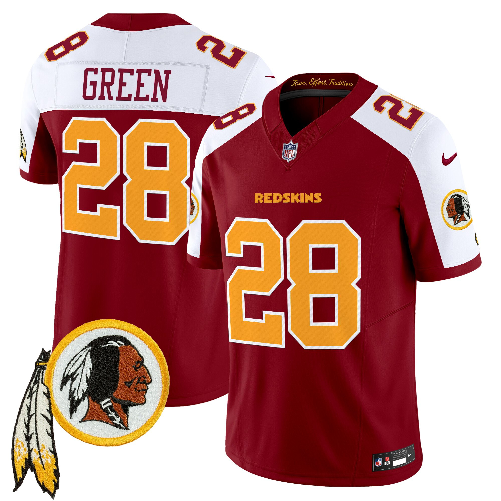 Men's Washington Redskins Throwback Vapor Limited Jersey V3 - All Stitched - Image 38