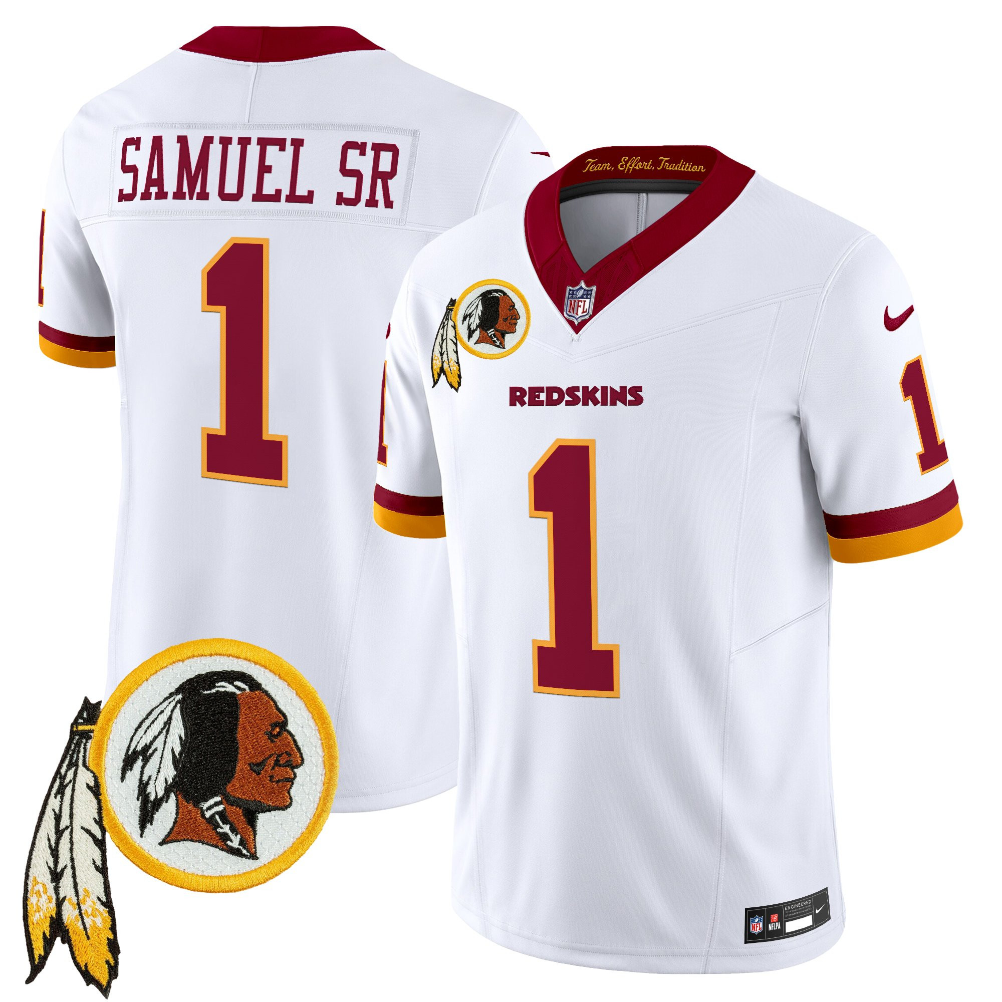 Men's Washington Redskins Throwback Vapor Limited Jersey V3 - All Stitched - Image 10