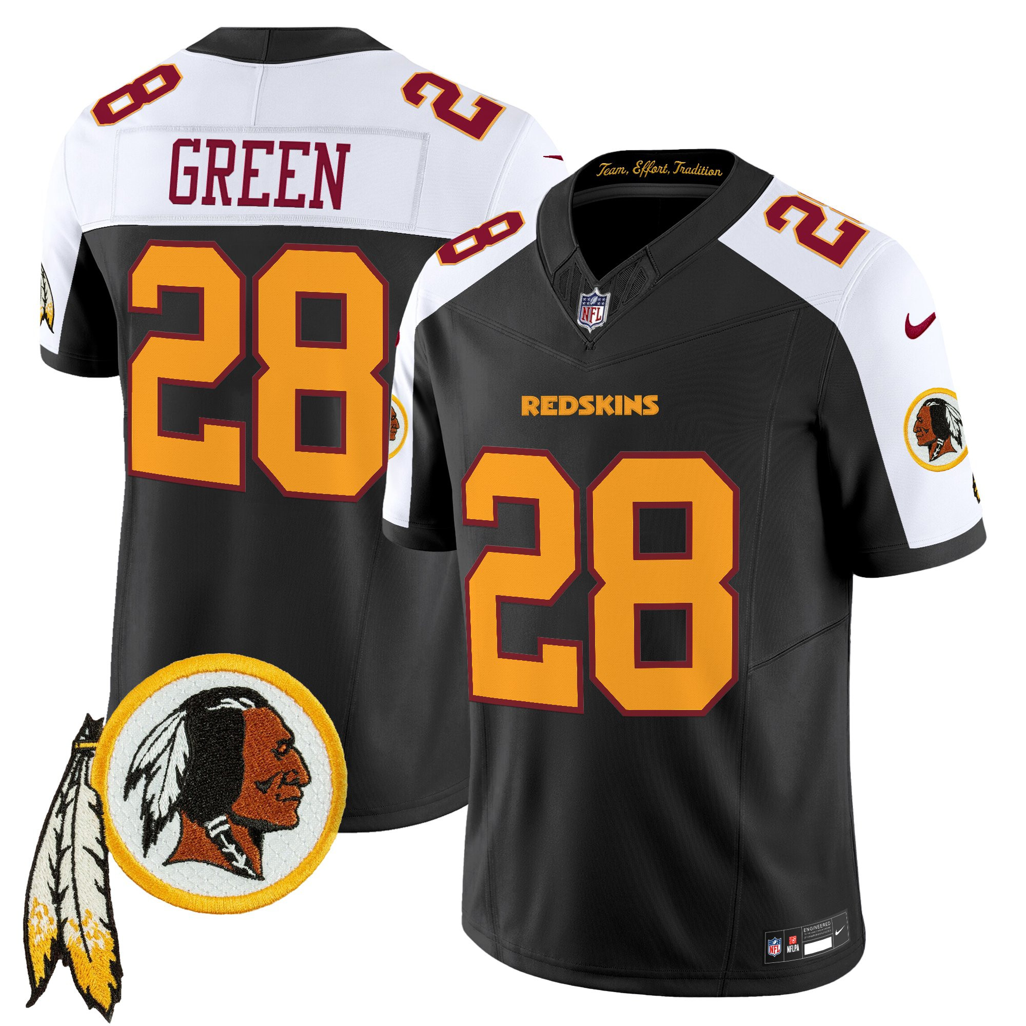 Men's Washington Redskins Throwback Vapor Limited Jersey V3 - All Stitched - Image 28