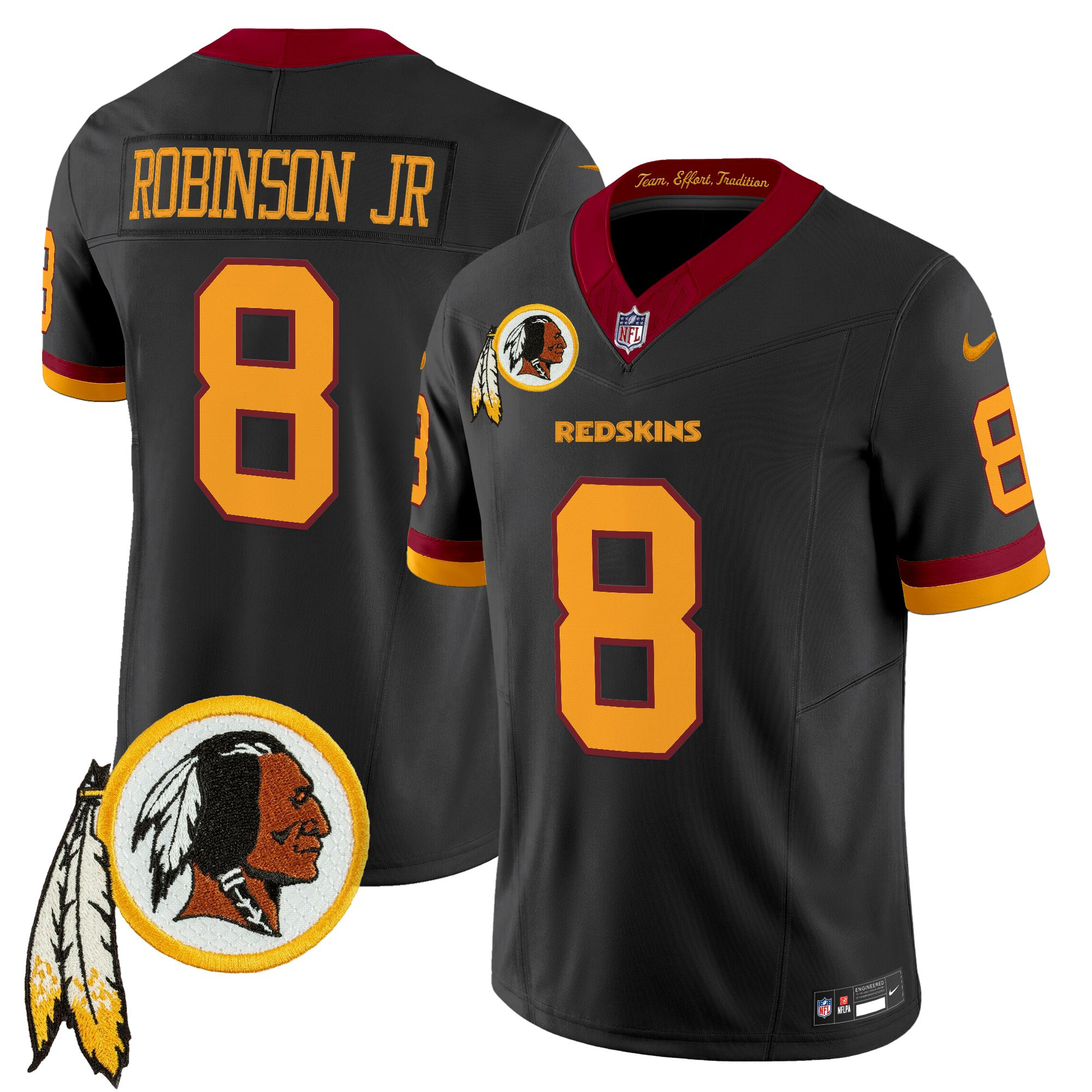 Men's Washington Redskins Throwback Vapor Limited Jersey V3 - All Stitched - Image 43