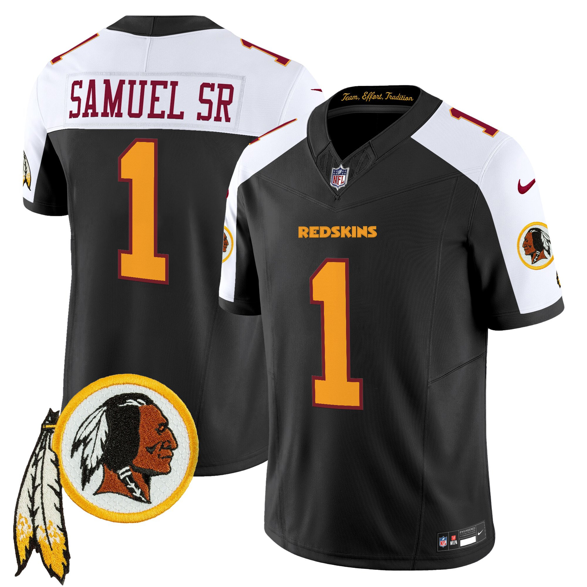 Men's Washington Redskins Throwback Vapor Limited Jersey V3 - All Stitched - Image 30