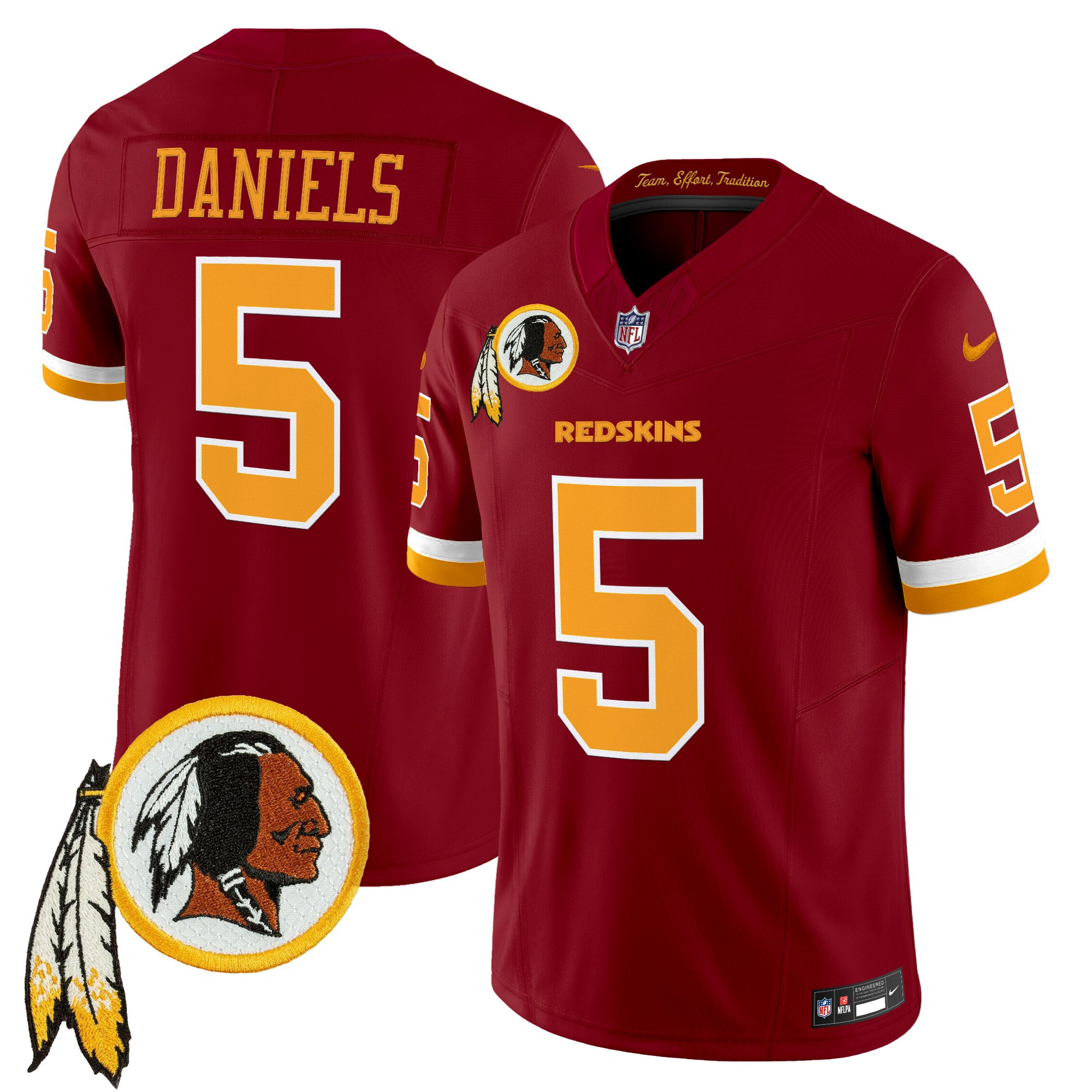 Men's Washington Redskins Throwback Vapor Limited Jersey V3 - All Stitched - Image 11