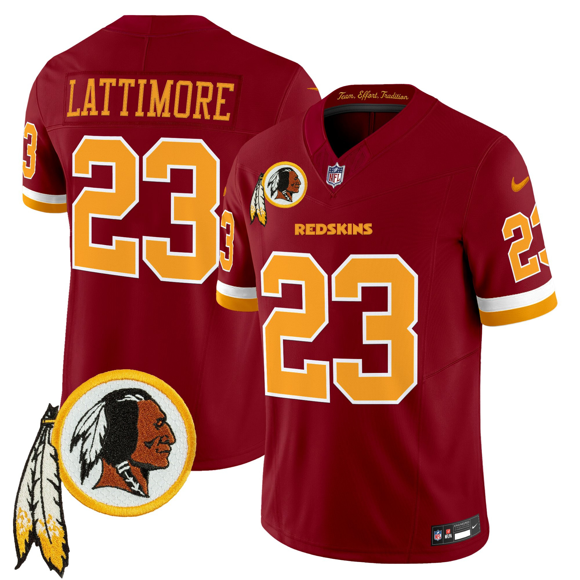 Men's Washington Redskins Throwback Vapor Limited Jersey V3 - All Stitched - Image 19