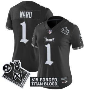 Women's Tennessee Titans 'Titan Gothic Shadows Drop' Vapor Limited Jersey - All Stitched