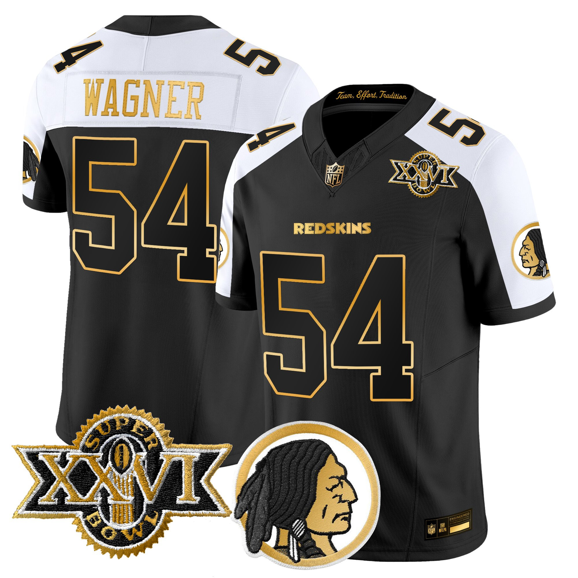 Men's Washington Redskins Throwback 1992 Super Bowl XXVI Patch Gold Vapor Limited Jersey - All Stitched - Image 35