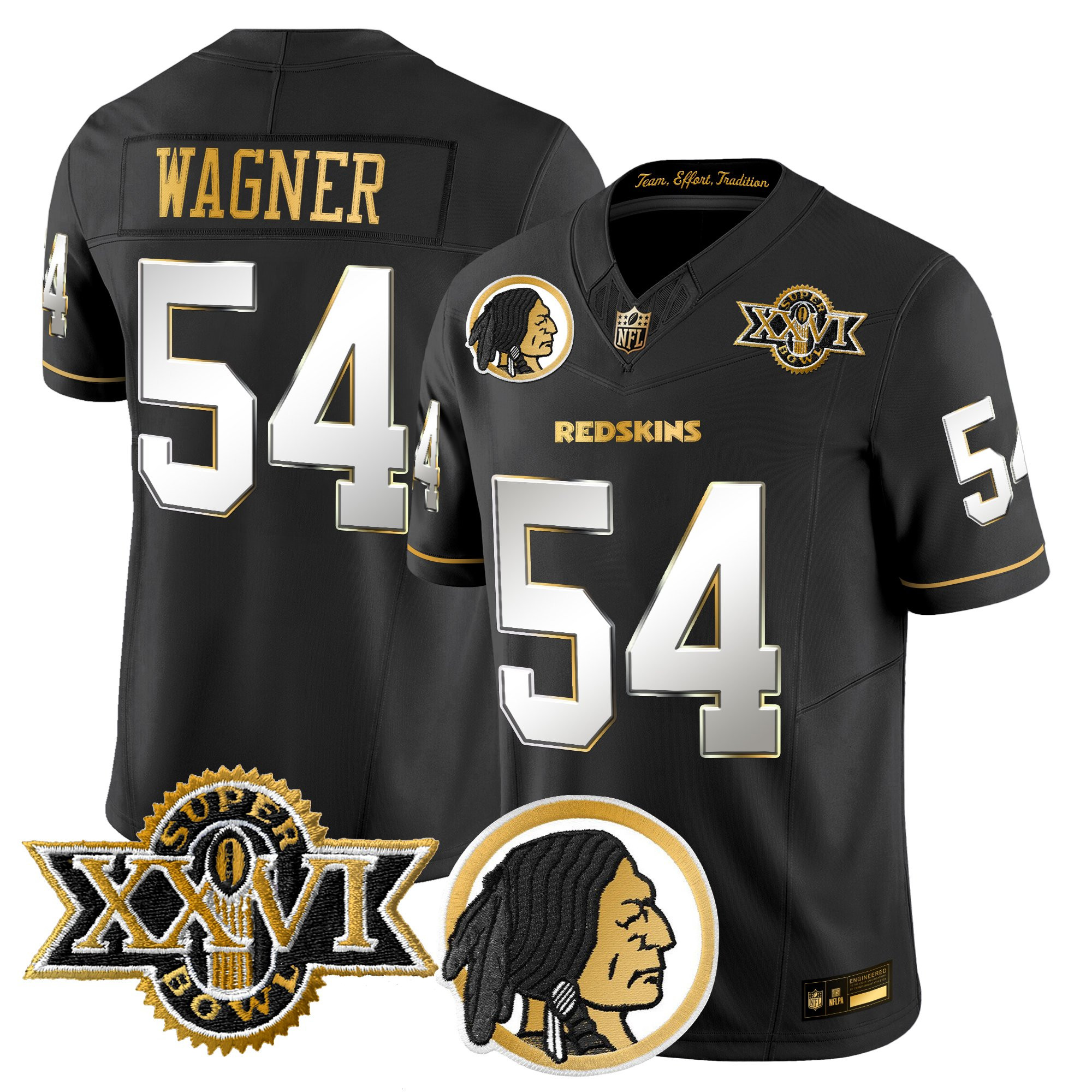 Men's Washington Redskins Throwback 1992 Super Bowl XXVI Patch Gold Vapor Limited Jersey - All Stitched - Image 25