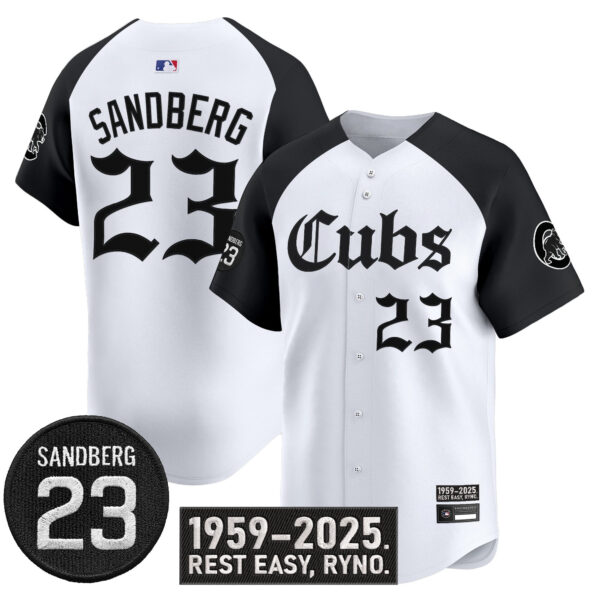 Men's Chicago Cubs 'Ryne Sandberg Tribute' Vapor Premier Limited Jersey - All Stitched - Image 21