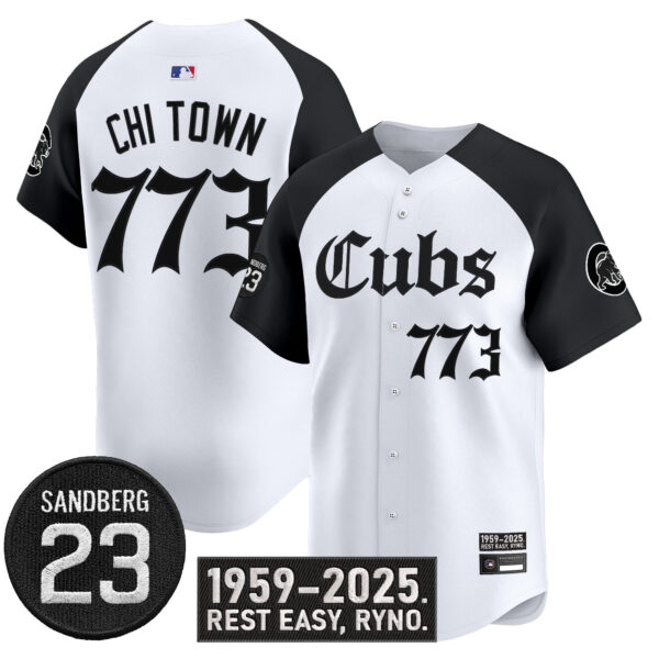 Men's Chicago Cubs 'Ryne Sandberg Tribute' Vapor Premier Limited Jersey - All Stitched - Image 22