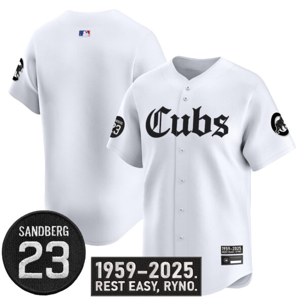Men's Chicago Cubs 'Ryne Sandberg Tribute' Vapor Premier Limited Jersey - All Stitched - Image 20
