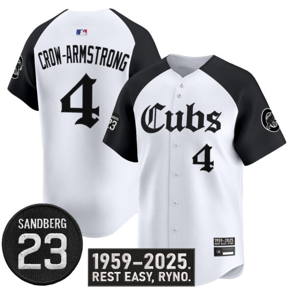 Men's Chicago Cubs 'Ryne Sandberg Tribute' Vapor Premier Limited Jersey - All Stitched - Image 28