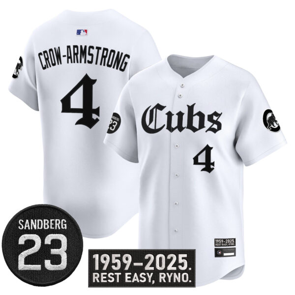 Men's Chicago Cubs 'Ryne Sandberg Tribute' Vapor Premier Limited Jersey - All Stitched - Image 18