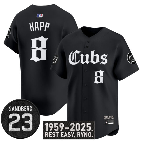 Men's Chicago Cubs 'Ryne Sandberg Tribute' Vapor Premier Limited Jersey - All Stitched - Image 5
