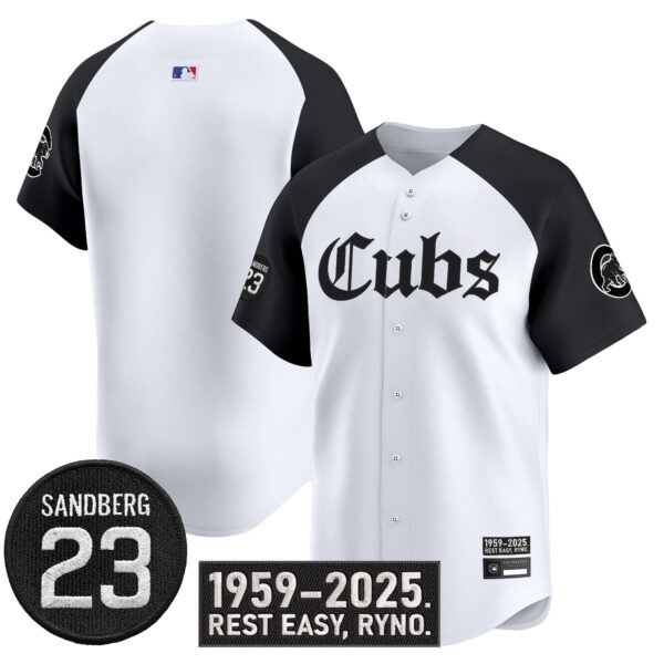 Men's Chicago Cubs 'Ryne Sandberg Tribute' Vapor Premier Limited Jersey - All Stitched - Image 30