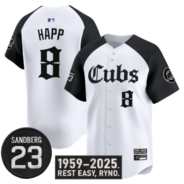 Men's Chicago Cubs 'Ryne Sandberg Tribute' Vapor Premier Limited Jersey - All Stitched - Image 25
