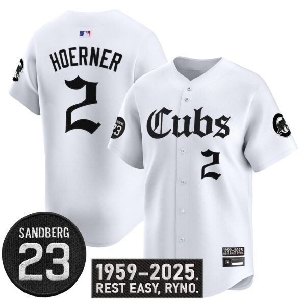 Men's Chicago Cubs 'Ryne Sandberg Tribute' Vapor Premier Limited Jersey - All Stitched - Image 16